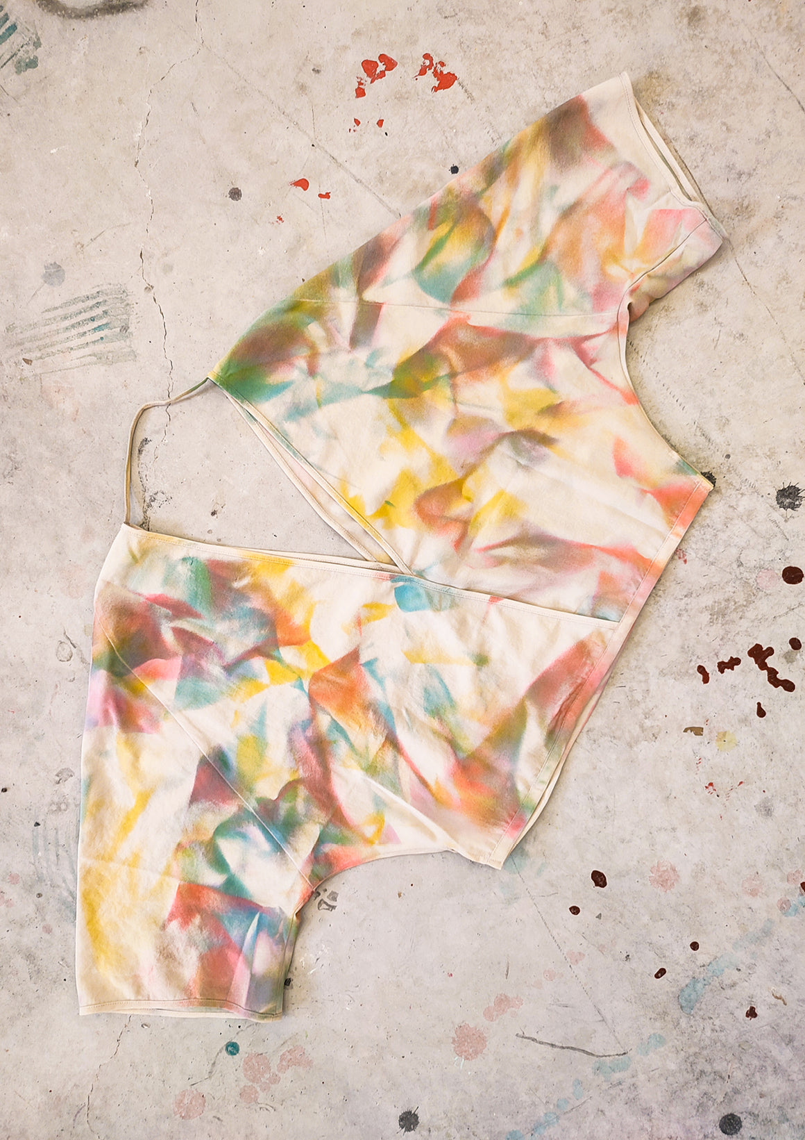 HANDPAINTED - TOP DRAPING - creme painted