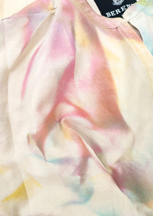 HANDPAINTED - BLOUSE/DRESS/CARDIGAN - creme painted