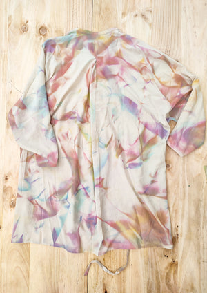 HANDPAINTED - BLOUSE/DRESS/CARDIGAN - creme painted