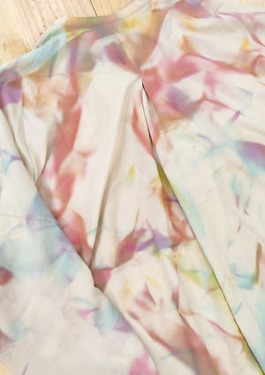 HANDPAINTED - BLOUSE/DRESS/CARDIGAN - creme painted