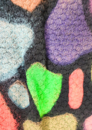 HANDPAINTED - SWEATER OVERSIZE - KNIT PEARL black painted