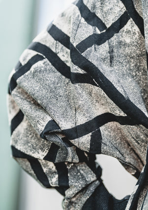 HANDPAINTED - SWEATER OVERSIZED - COTTON JERSEY black