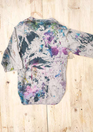 HANDPAINTED - SHIRT/DRESS - creme painted