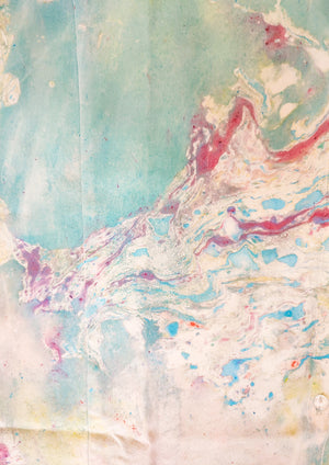 HANDPAINTED - KIMONO SHIRT - creme painted