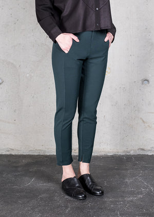 TROUSERS STRETCH - HEAVY STRETCH dark green - BERENIK