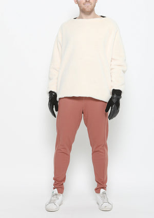 PANTS HIGH WAIST SKINNY - HEAVY STRETCH brick - BERENIK