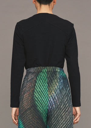SHIRT LONG SLEEVE - COTTON JERSEY black - BERENIK