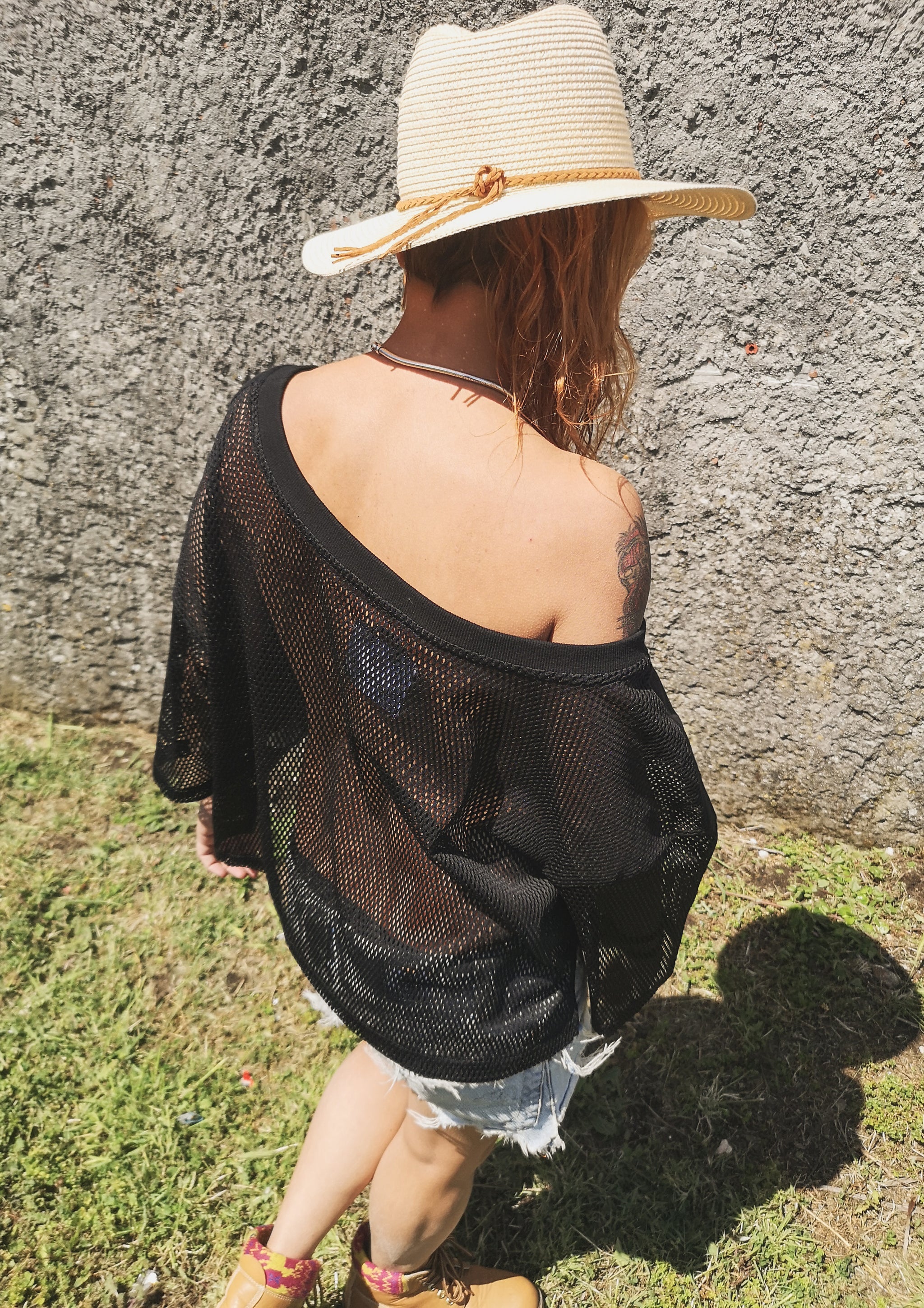 SHIRT - AIRY MESH black - BERENIK