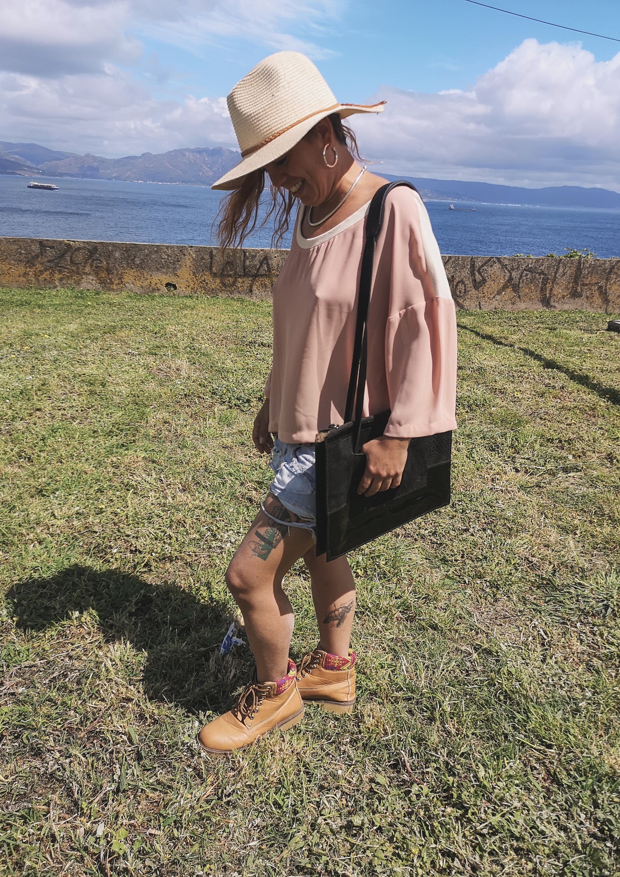 T-SHIRT FEMALE - peach/creme - BERENIK