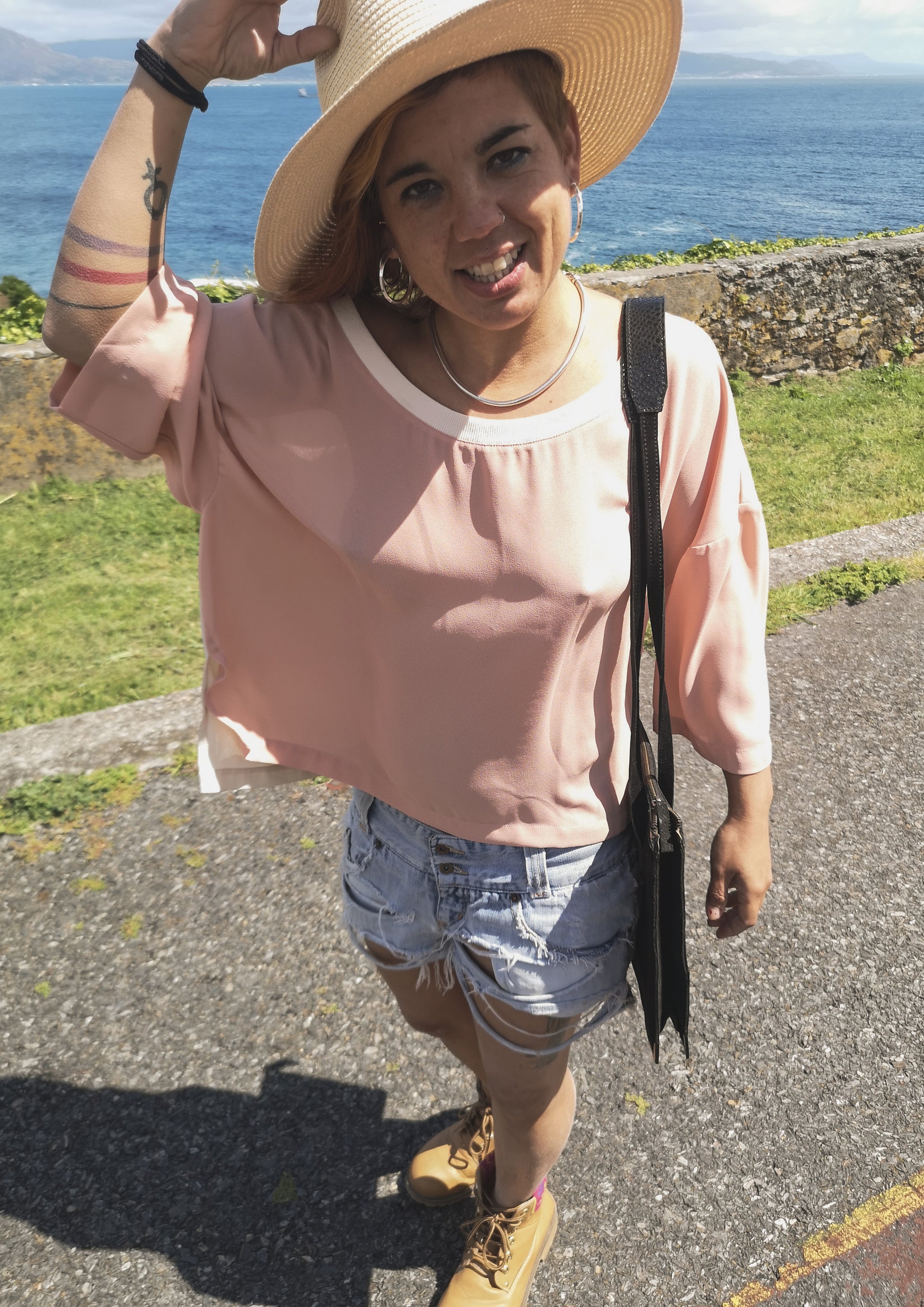 T-SHIRT FEMALE - peach/creme - BERENIK