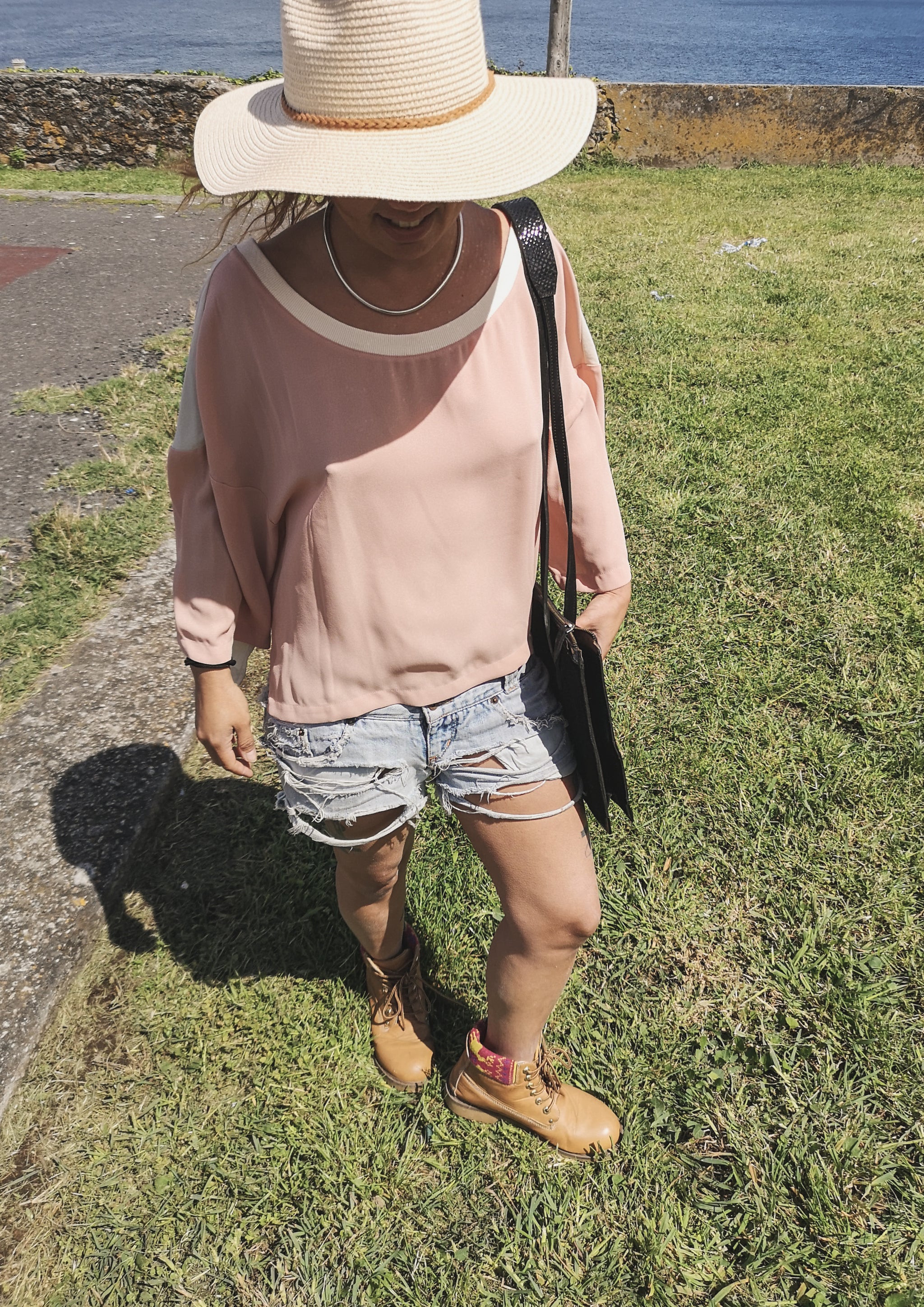 T-SHIRT FEMALE - peach/creme - BERENIK