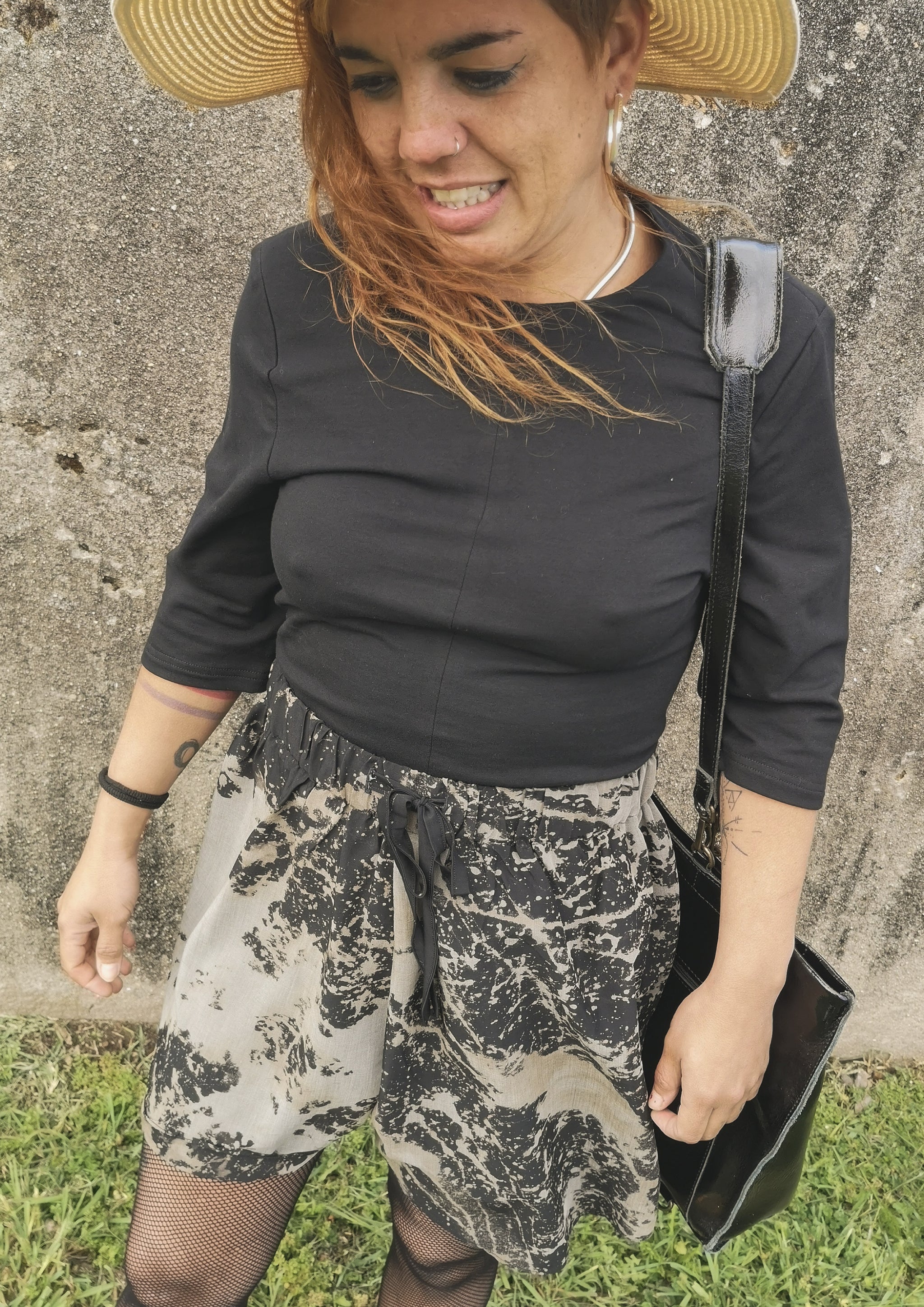 SHIRT SHORT SLEEVES - COTTON JERSEY black - BERENIK