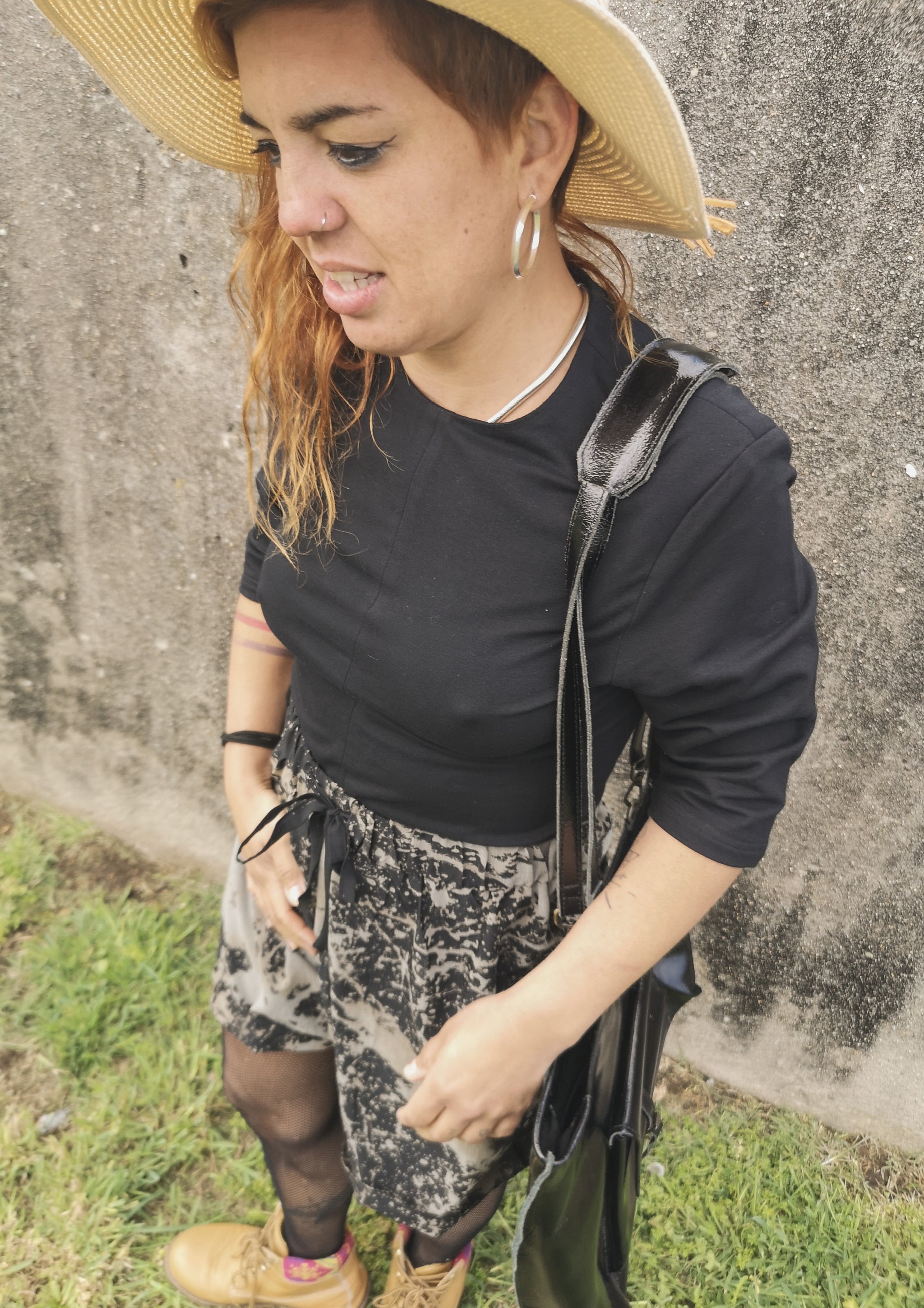 SHIRT SHORT SLEEVES - COTTON JERSEY black - BERENIK