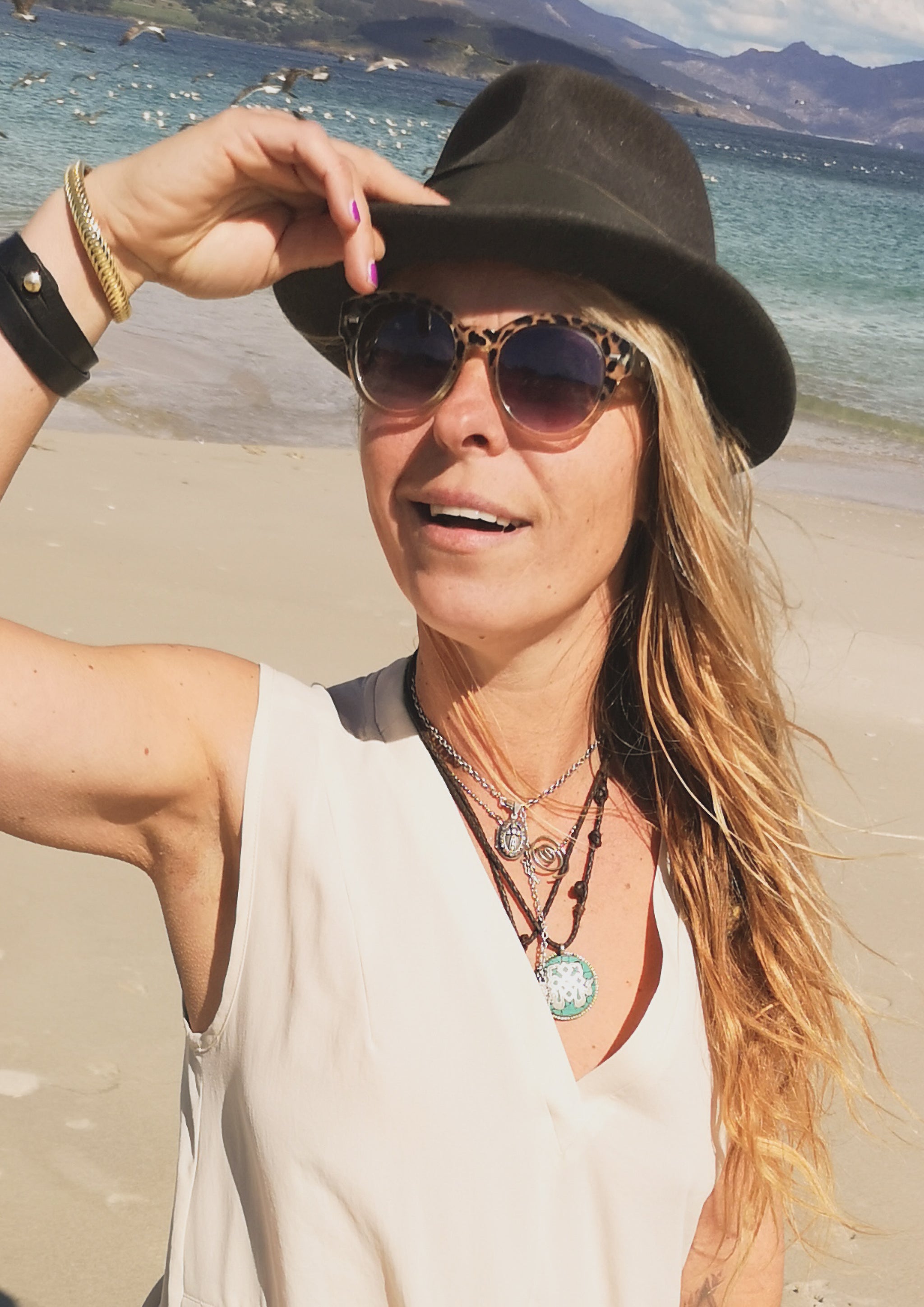 SHIRT/DRESS SLEEVELESS - creme - BERENIK