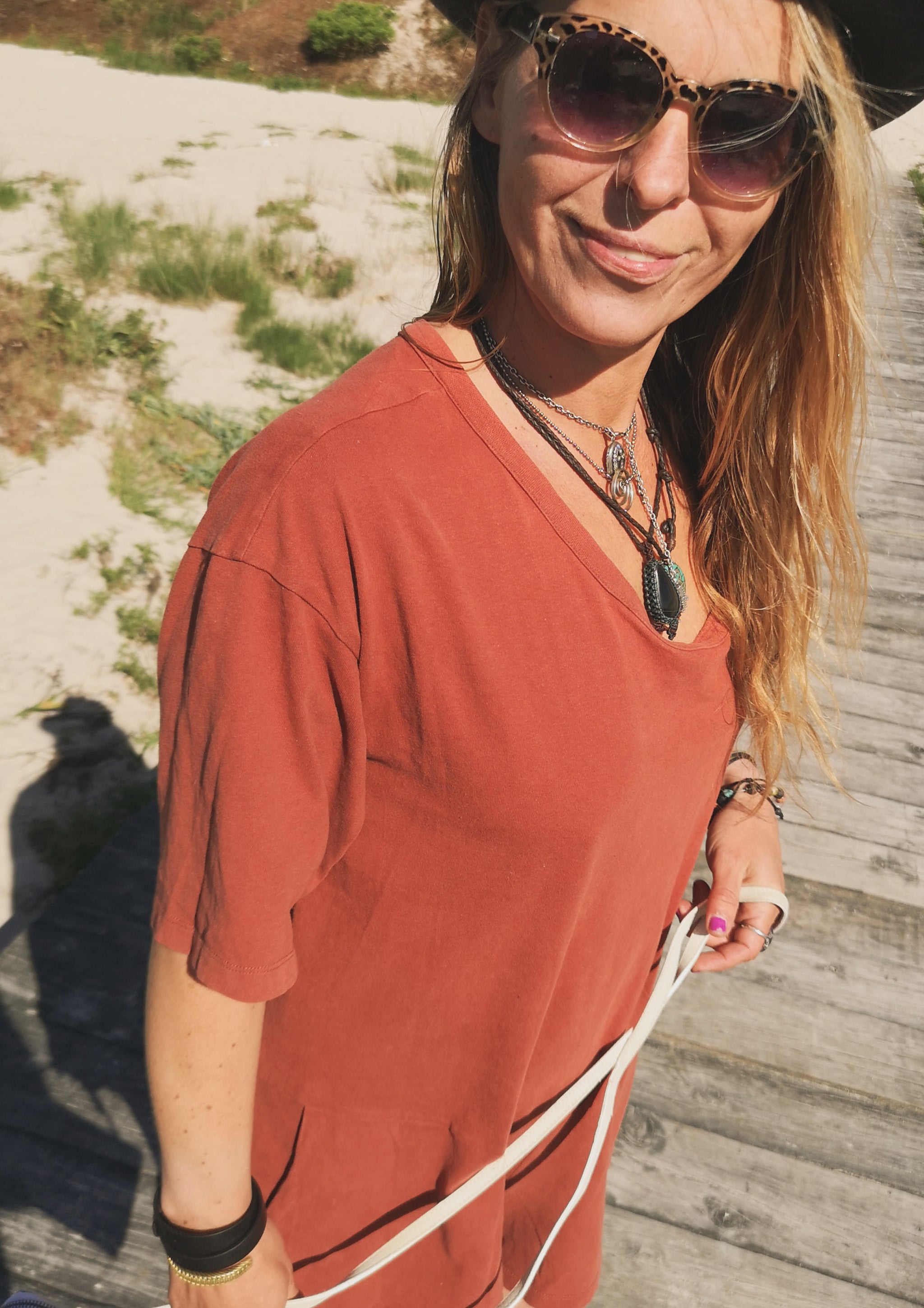 JUMPSUIT SHORT - CUTE COTTON rust - BERENIK