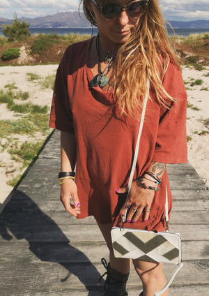 JUMPSUIT SHORT - CUTE COTTON rust - BERENIK