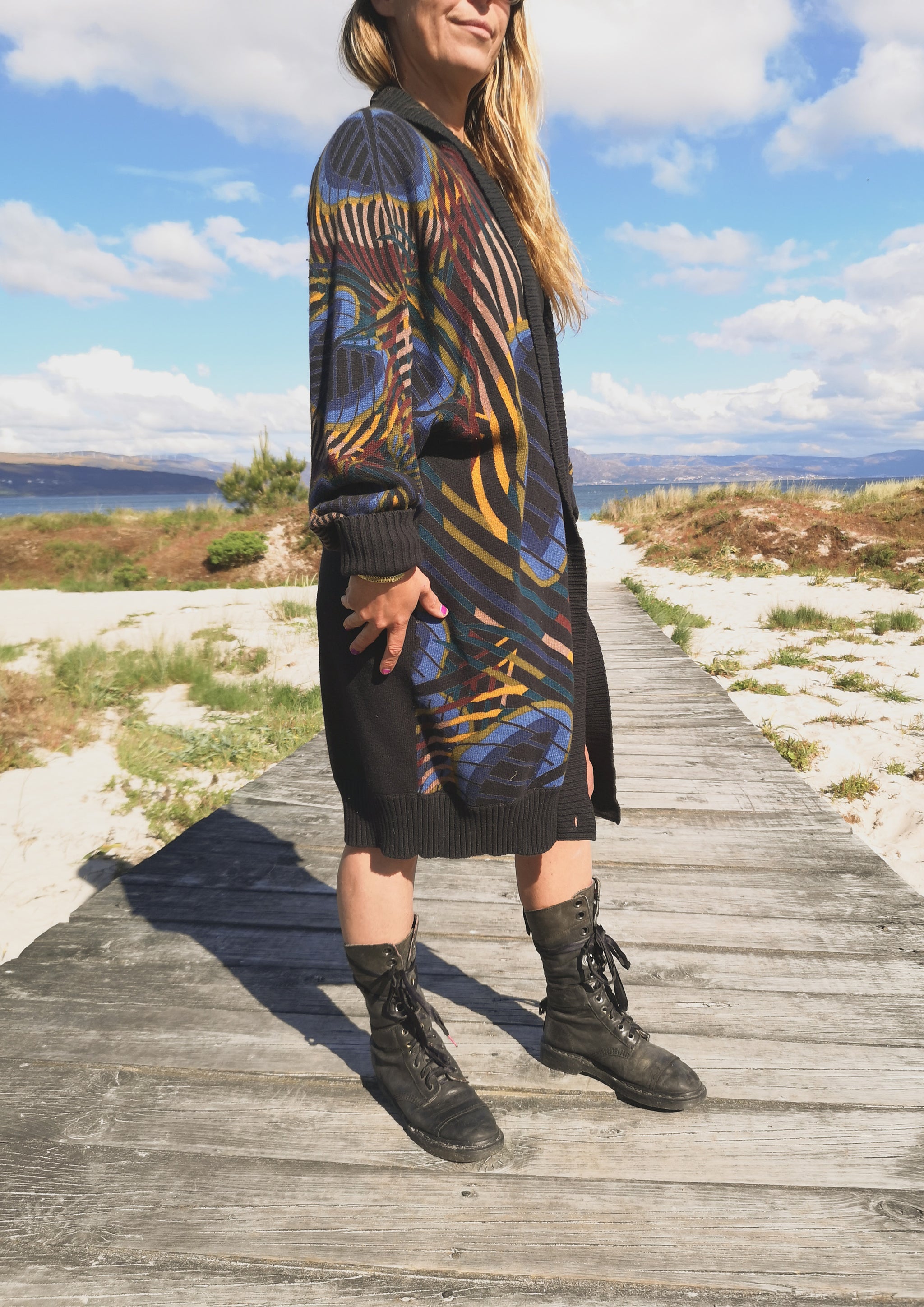 CARDIGAN - KNIT PEACOCK color - BERENIK