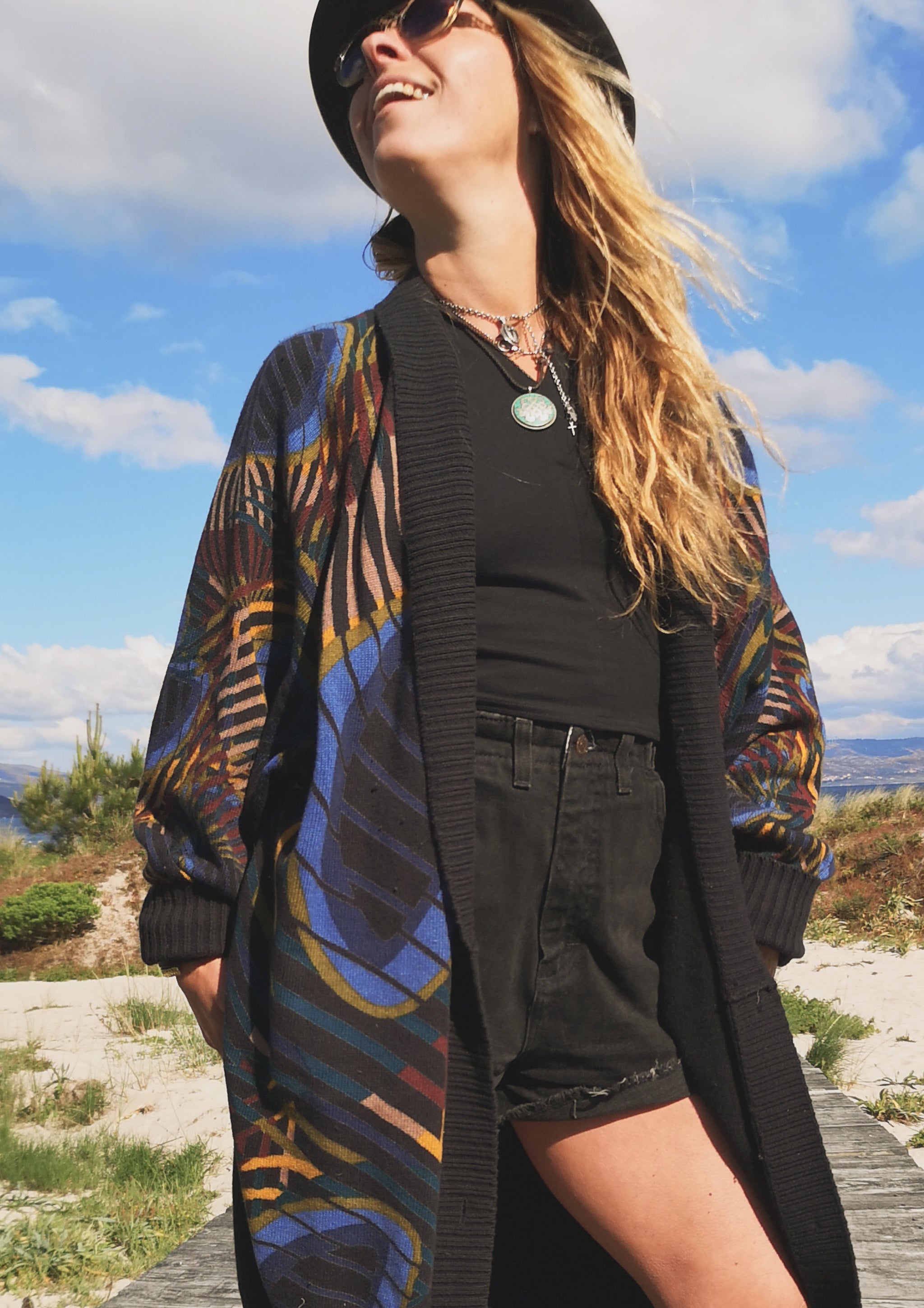 CARDIGAN KNIT PEACOCK color BERENIK