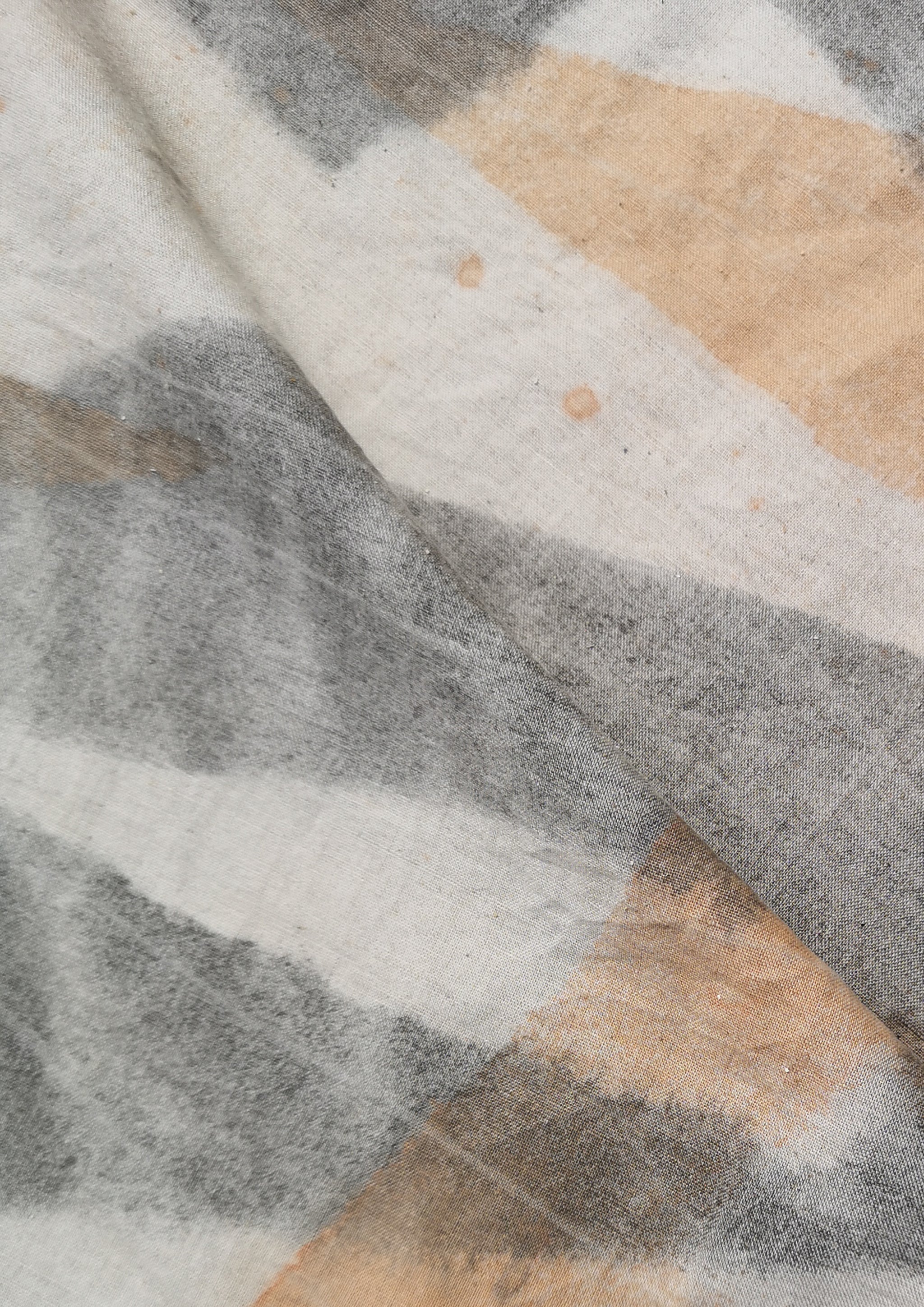 HOMEMADE - UNIQUE BLOUSE UNISEX - HAND PAINTED - light grey / salmon - BERENIK