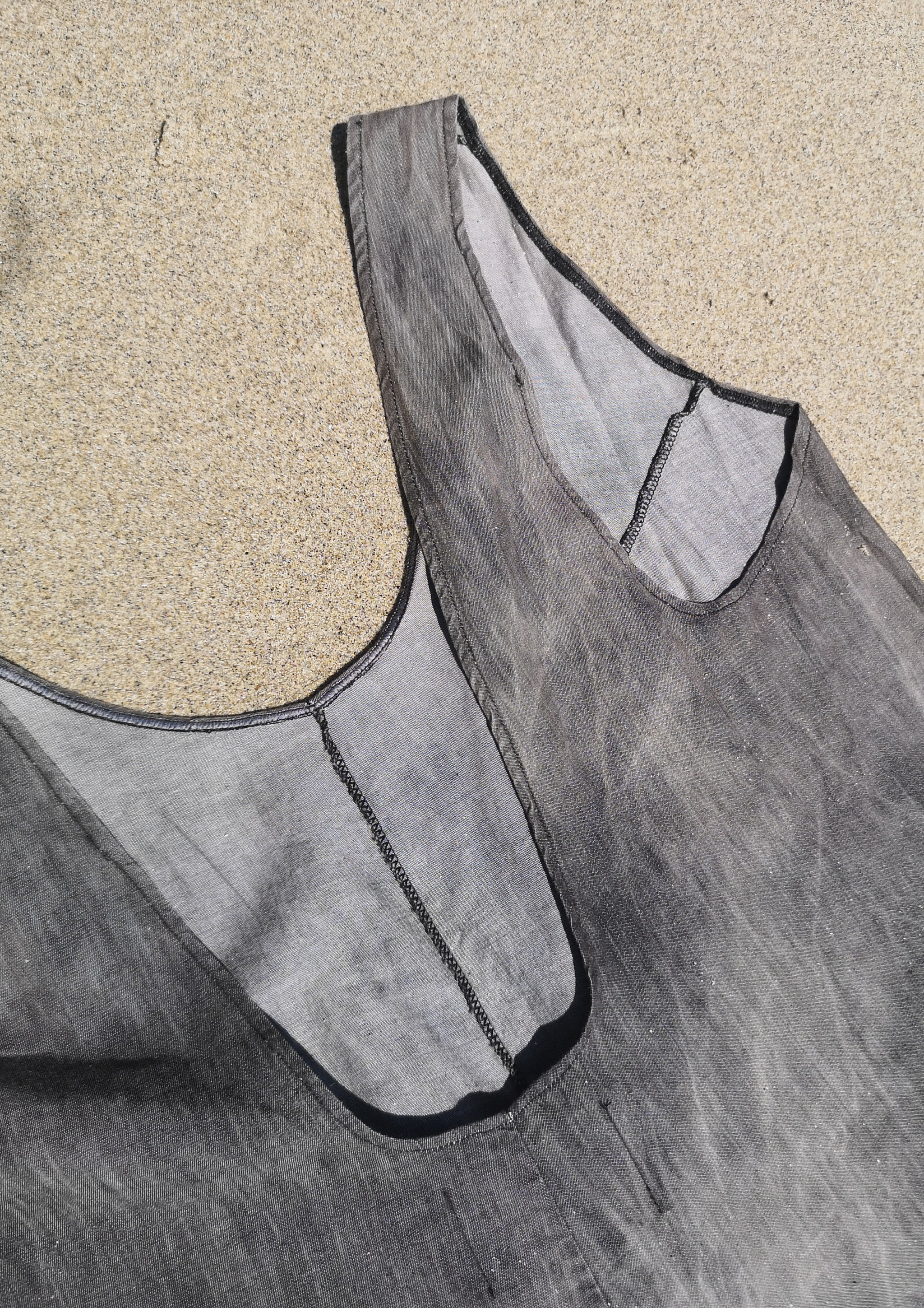 HOMEMADE - JUMPSUIT WIDE - COTTON - grey washed - BERENIK