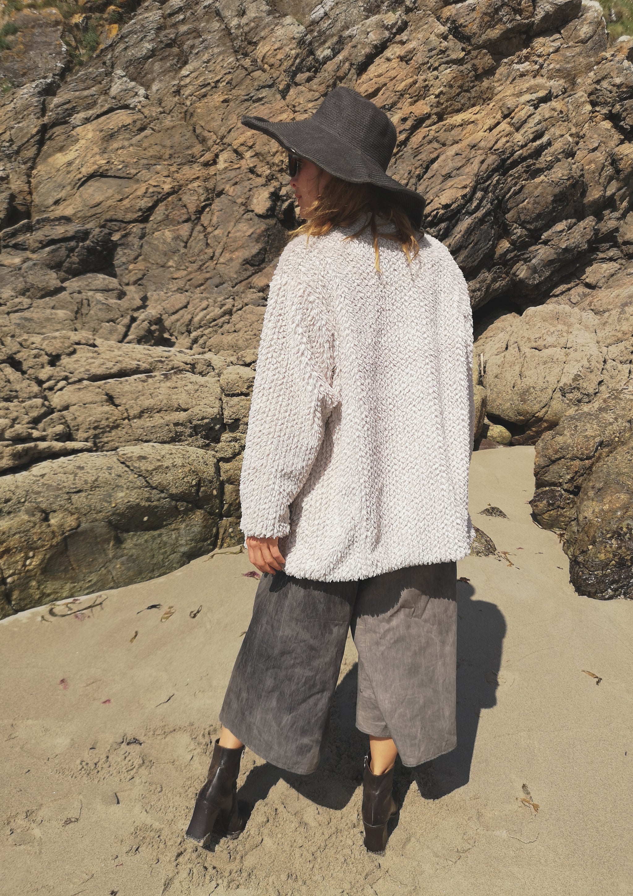 HOMEMADE - JUMPSUIT WIDE - COTTON - grey washed - BERENIK