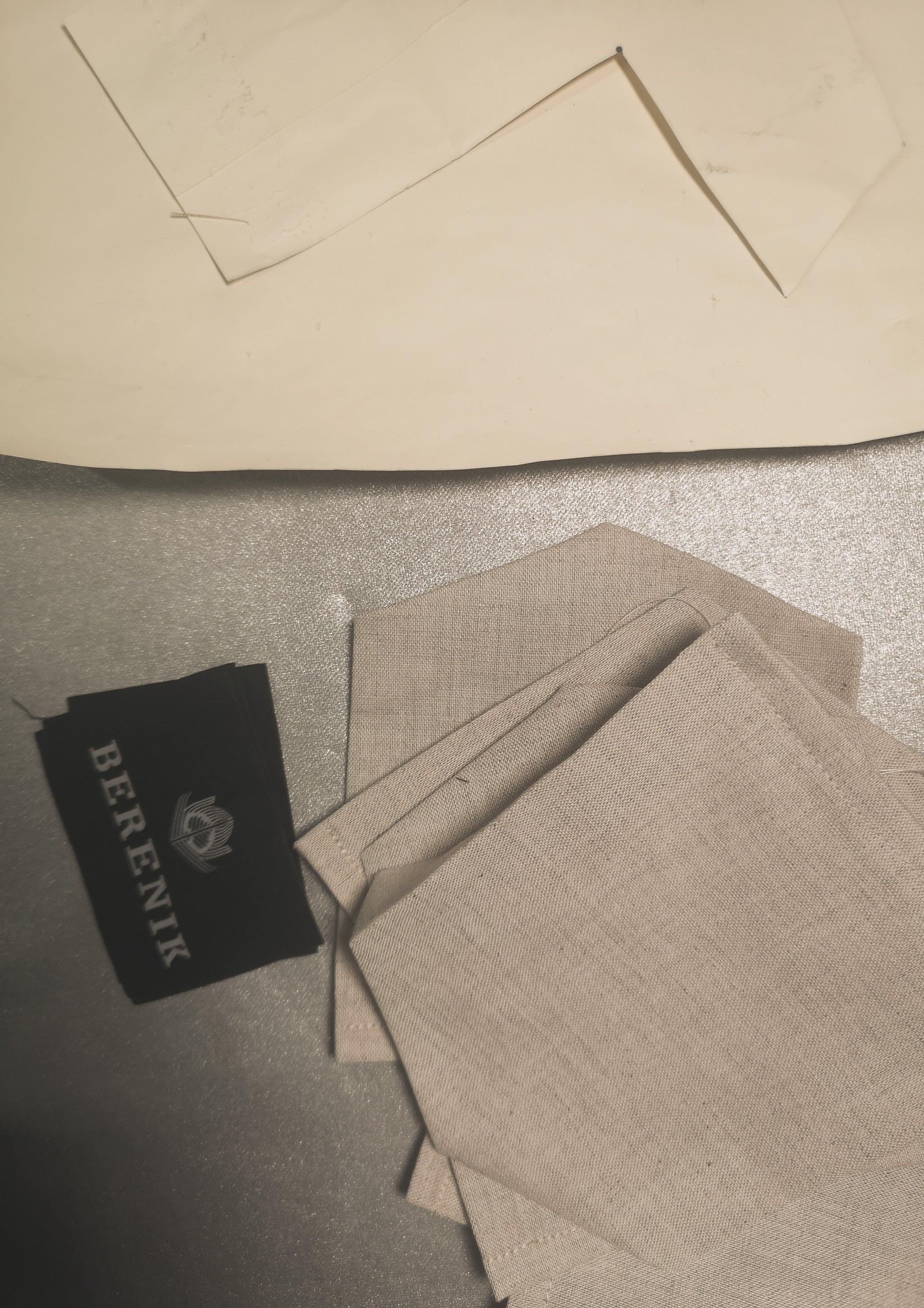 HOMEMADE - JUMPSUIT WIDE - LINEN - natural white - BERENIK