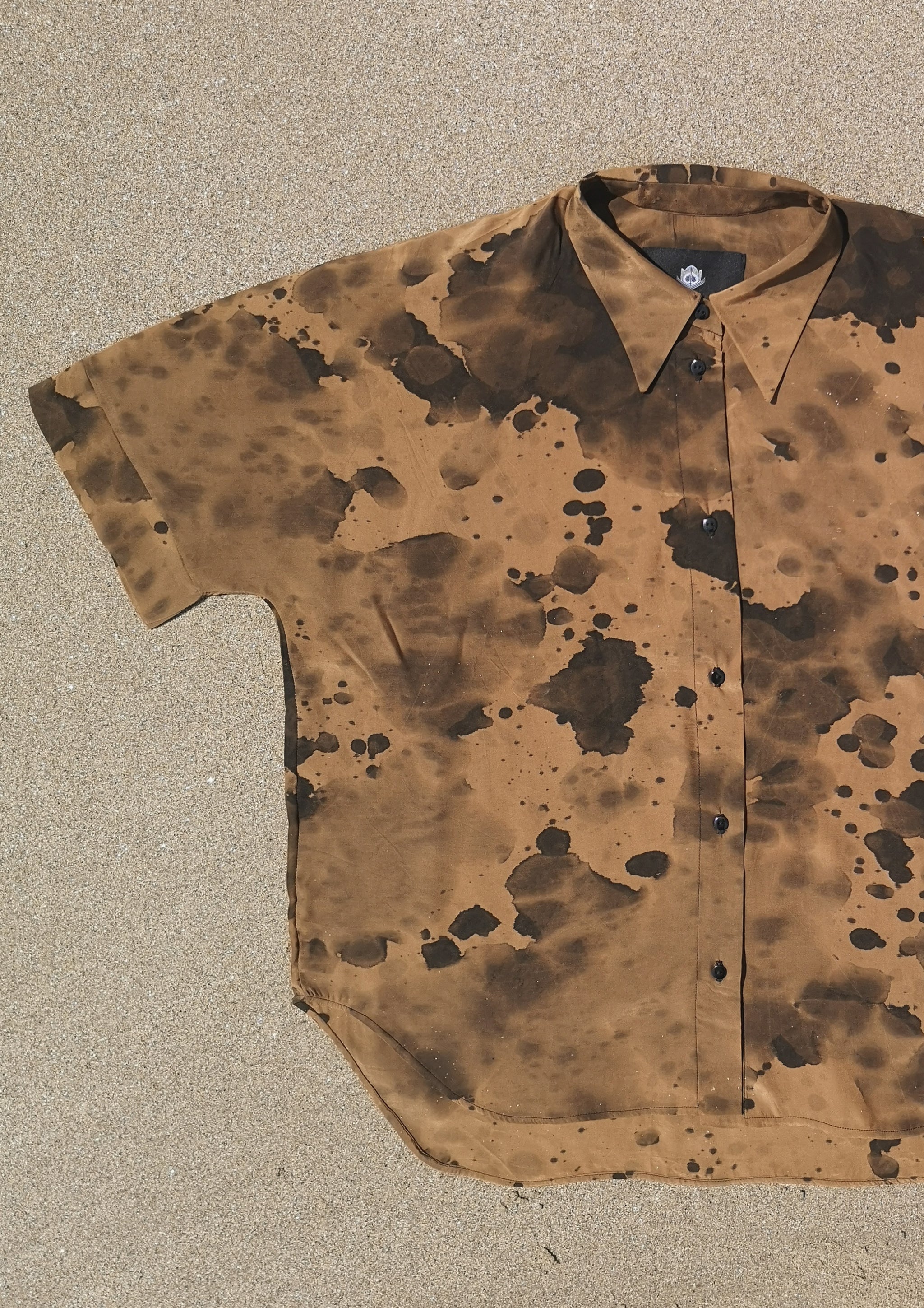 HOMEMADE - UNIQUE BLOUSE UNISEX - HAND PAINTED - gold / black - BERENIK