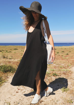 TANK DRESS - COTTON JERSEY black - BERENIK
