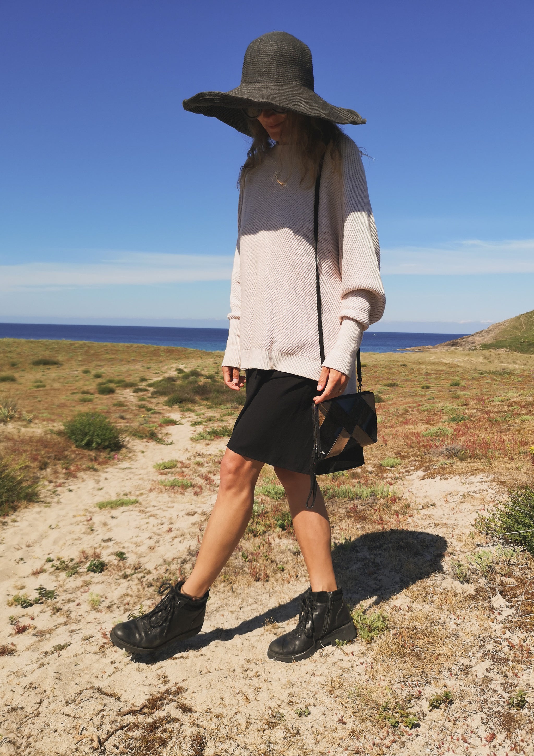 SWEATER - KNIT BIAS RIB ivory - BERENIK