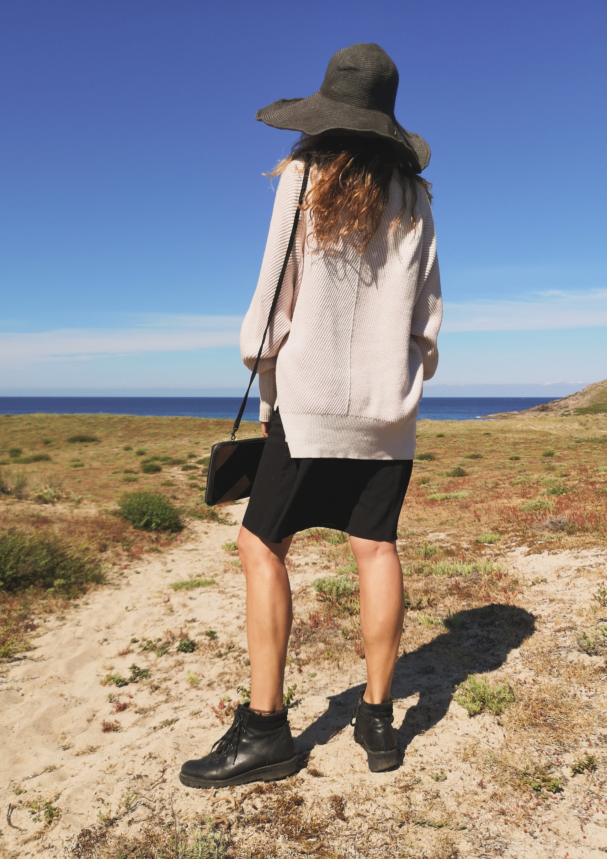 SWEATER - KNIT BIAS RIB ivory - BERENIK