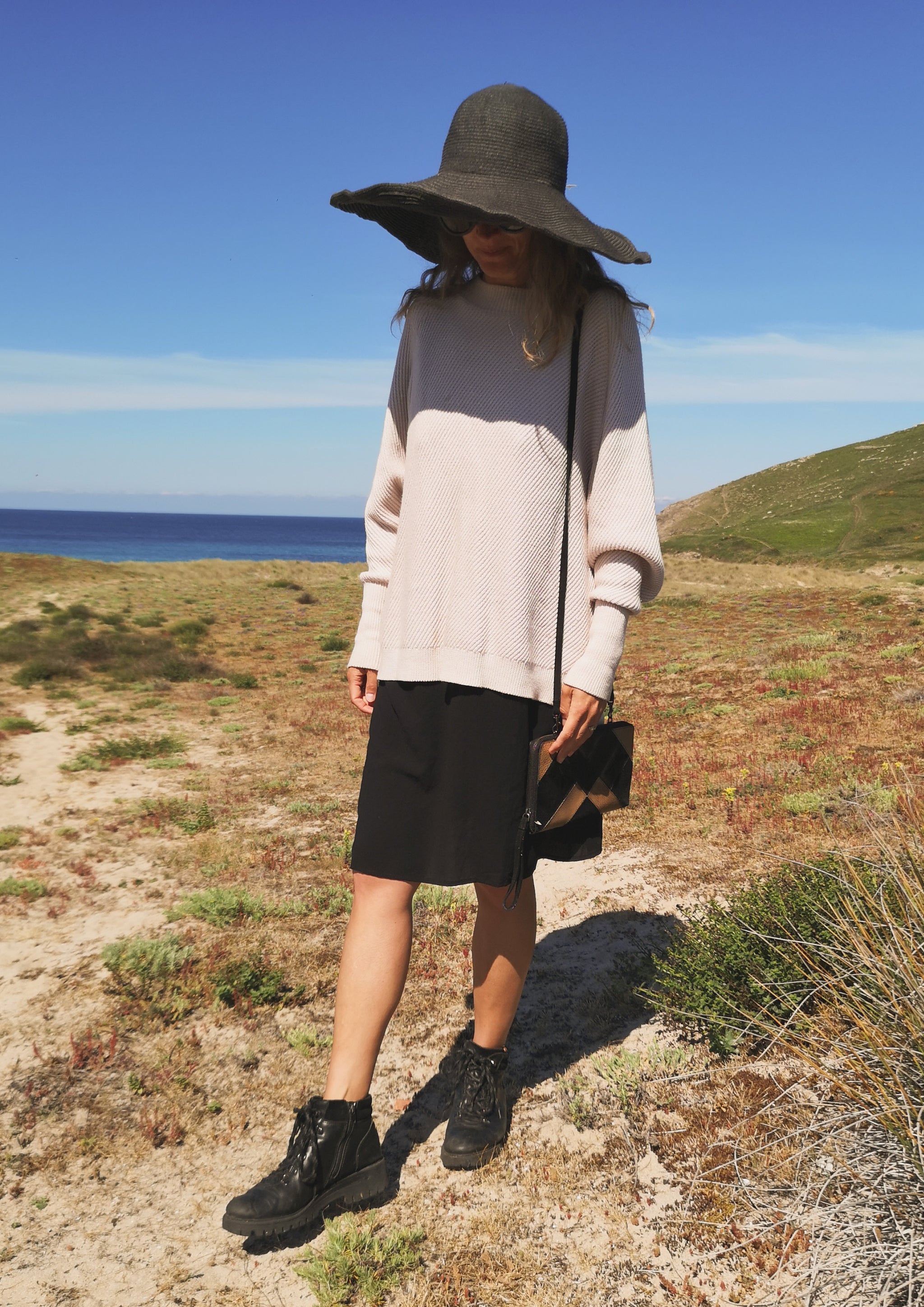 SWEATER - KNIT BIAS RIB ivory - BERENIK