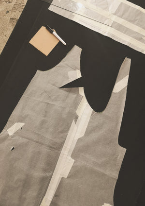HOMEMADE - JUMPSUIT WIDE - COTTON - hand bleached - BERENIK