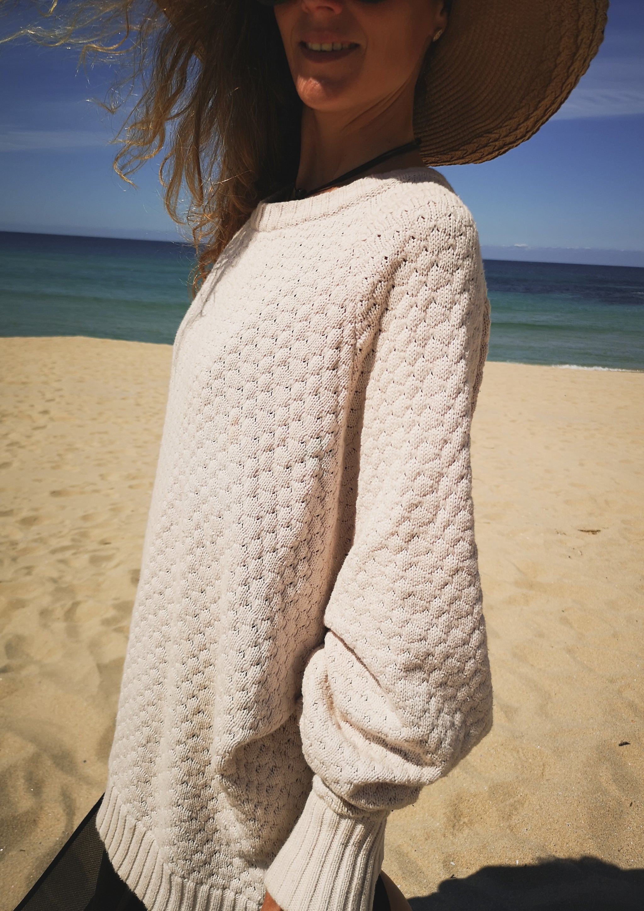 Ivory oversized sweater hotsell