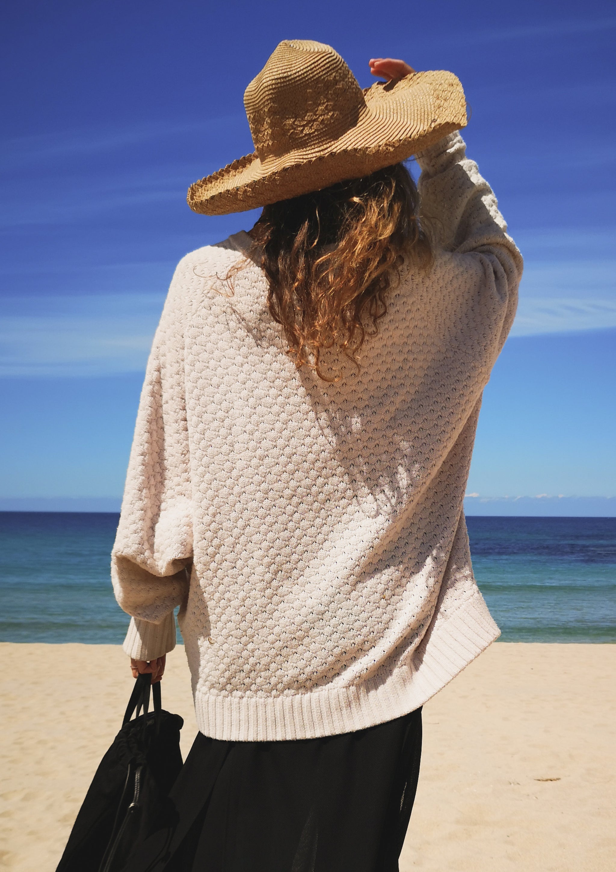 Oversized new arrivals beach sweater