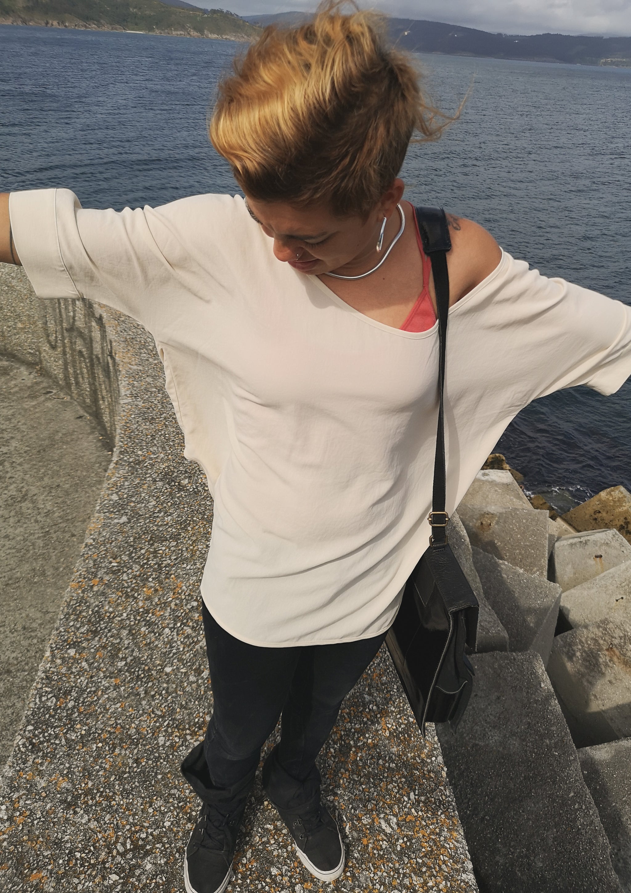 TOP OVERSIZED - CREME - BERENIK