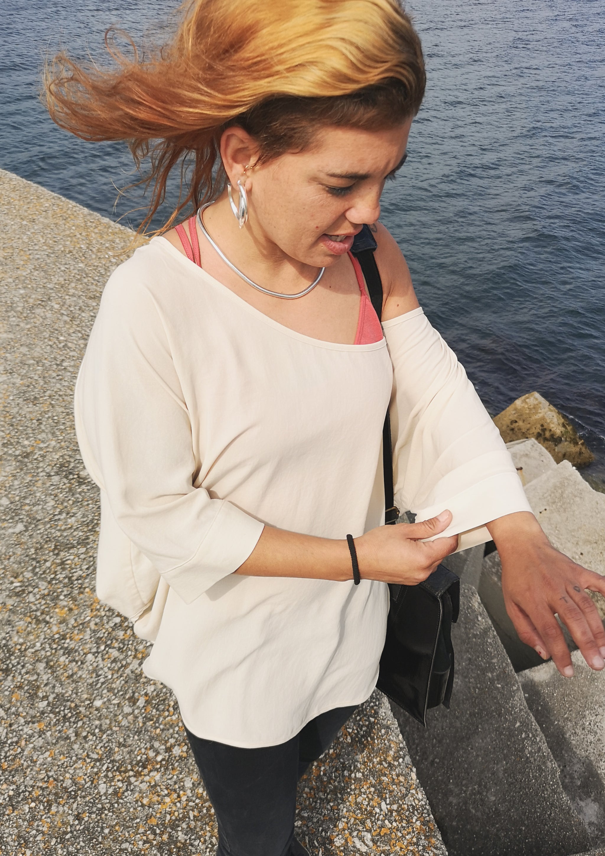 TOP OVERSIZED - CREME - BERENIK