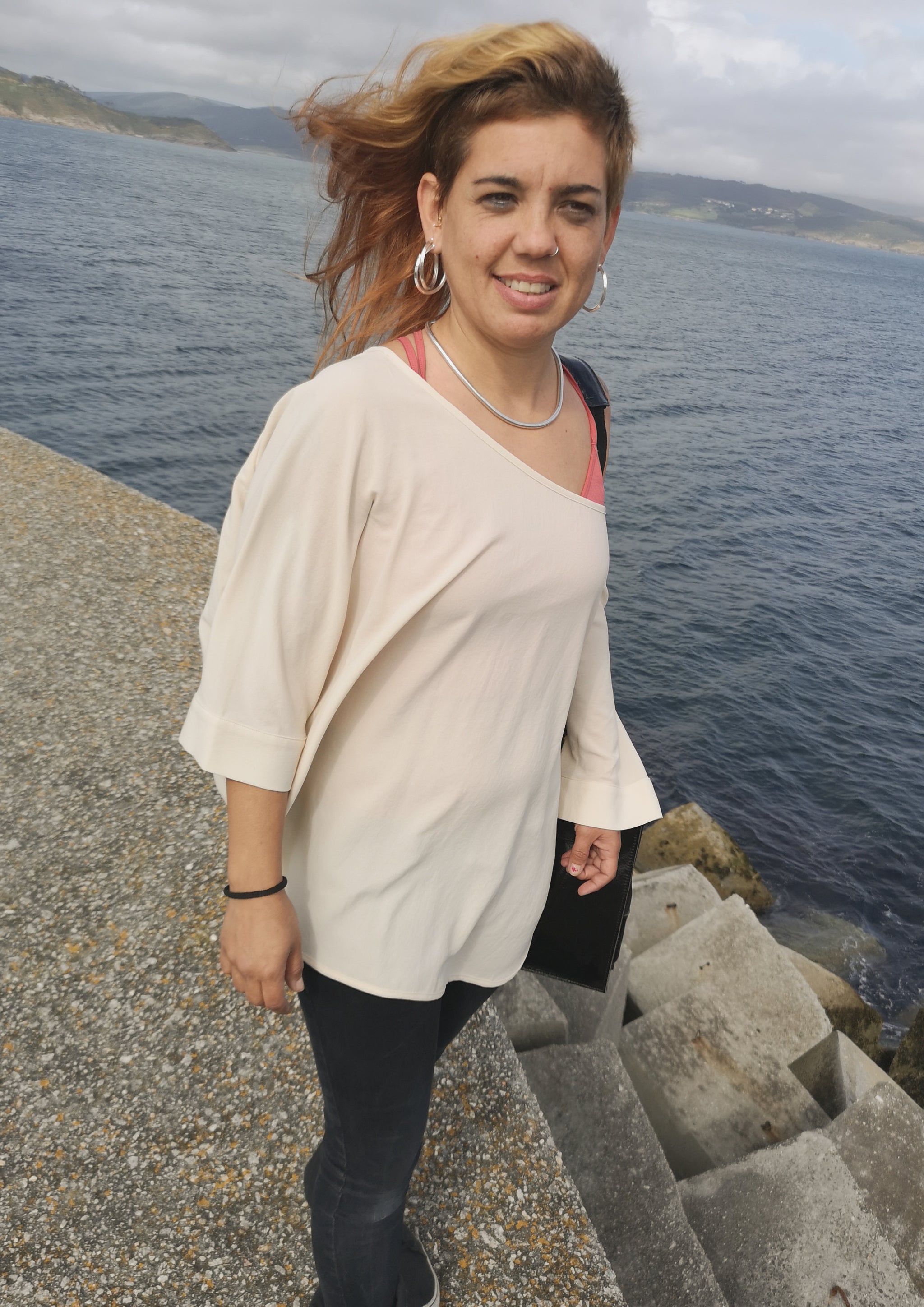 TOP OVERSIZED - CREME - BERENIK