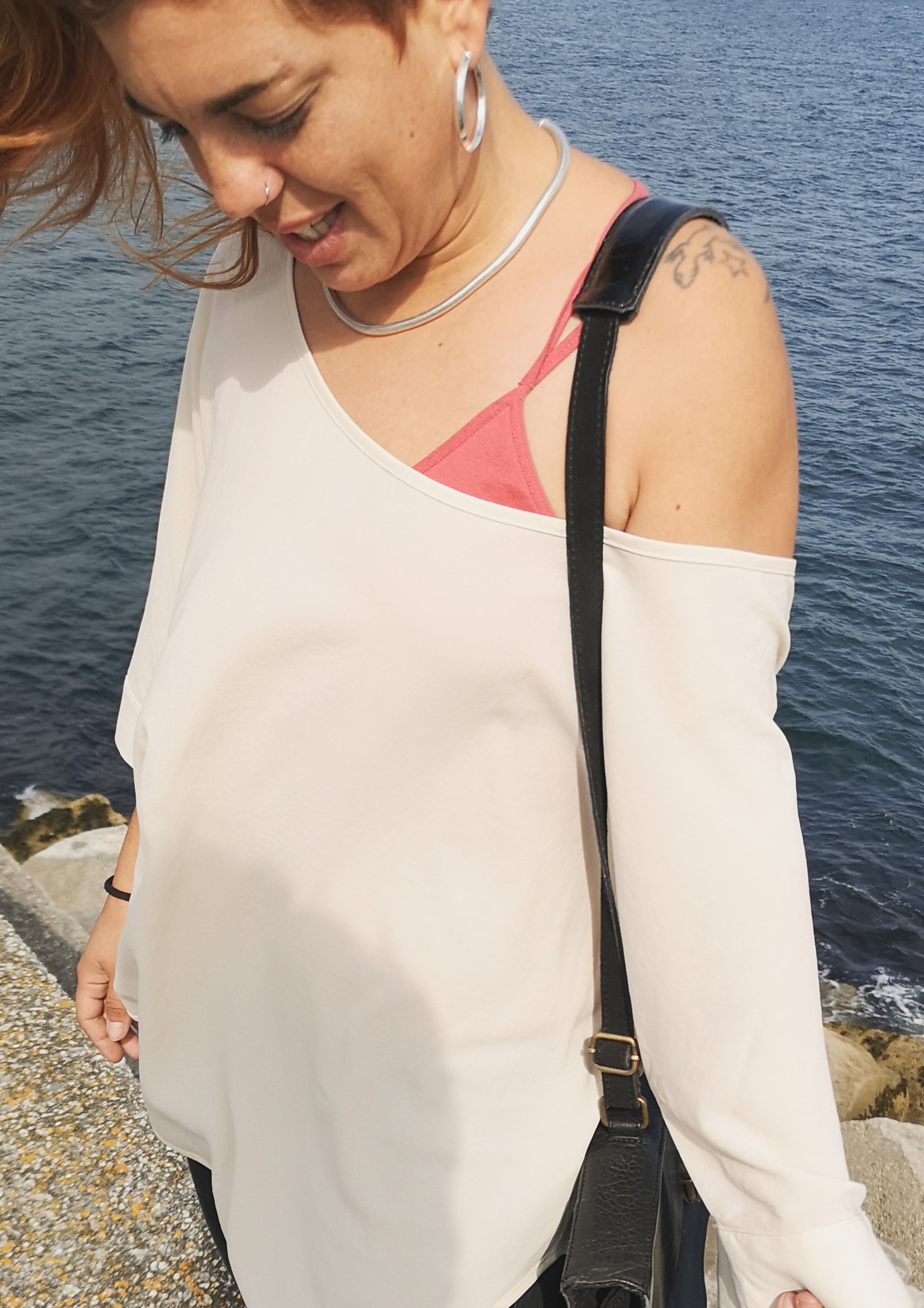 TOP OVERSIZED - CREME - BERENIK