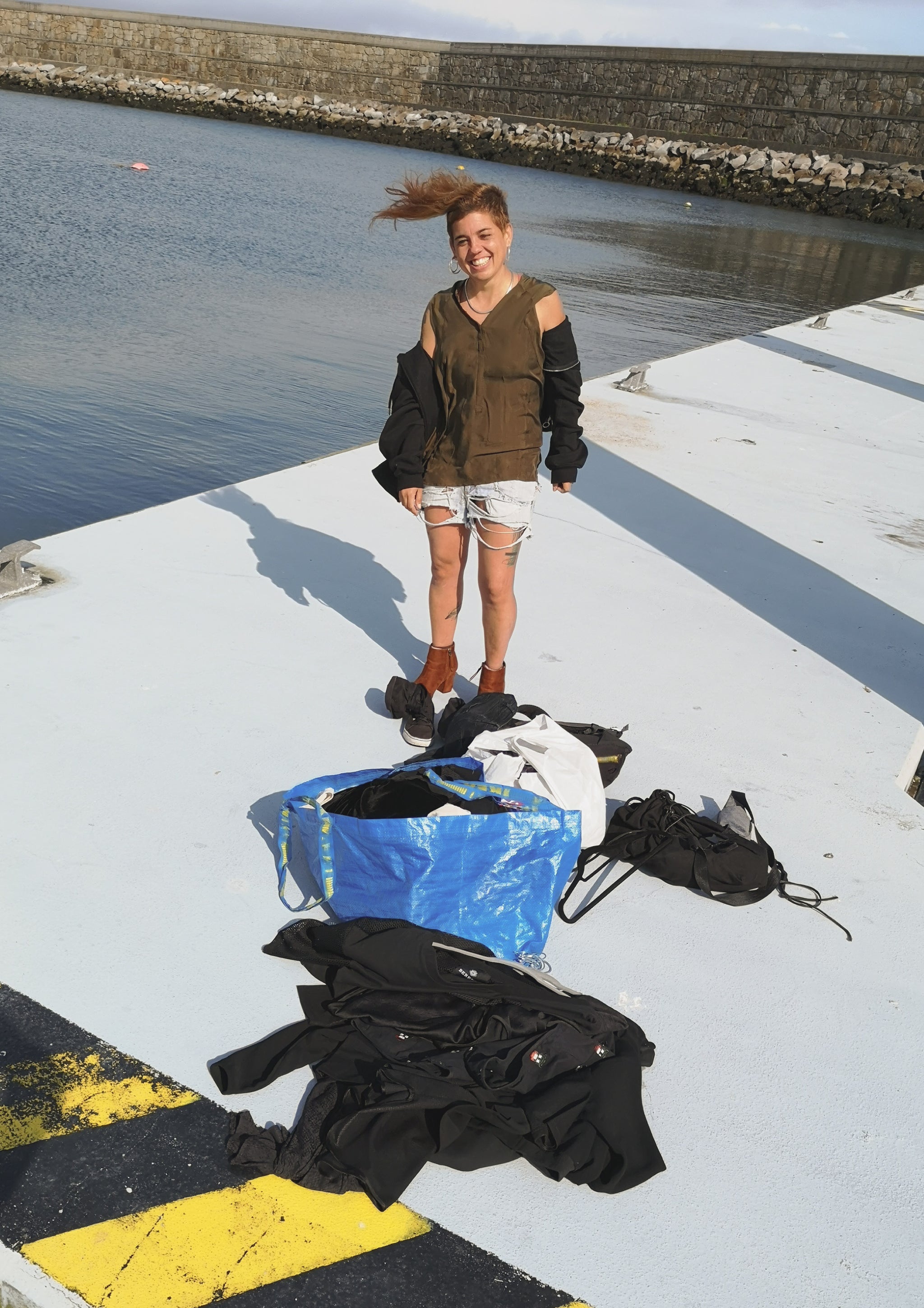 BLOUSE SLEEVELESS - SILKY CUPRO khaki - BERENIK