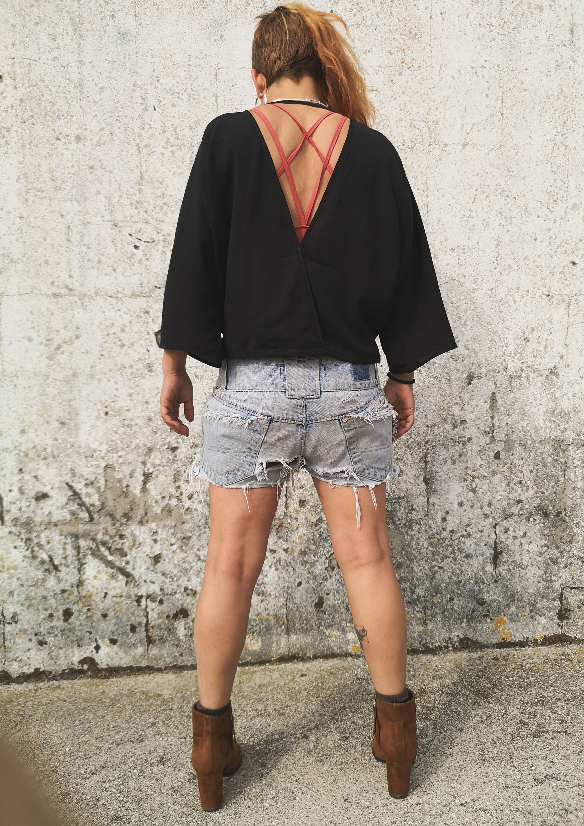 TOP DRAPING - black - BERENIK