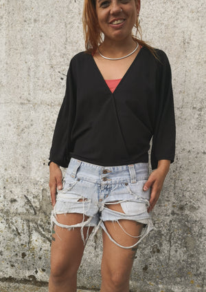 TOP DRAPING - black - BERENIK