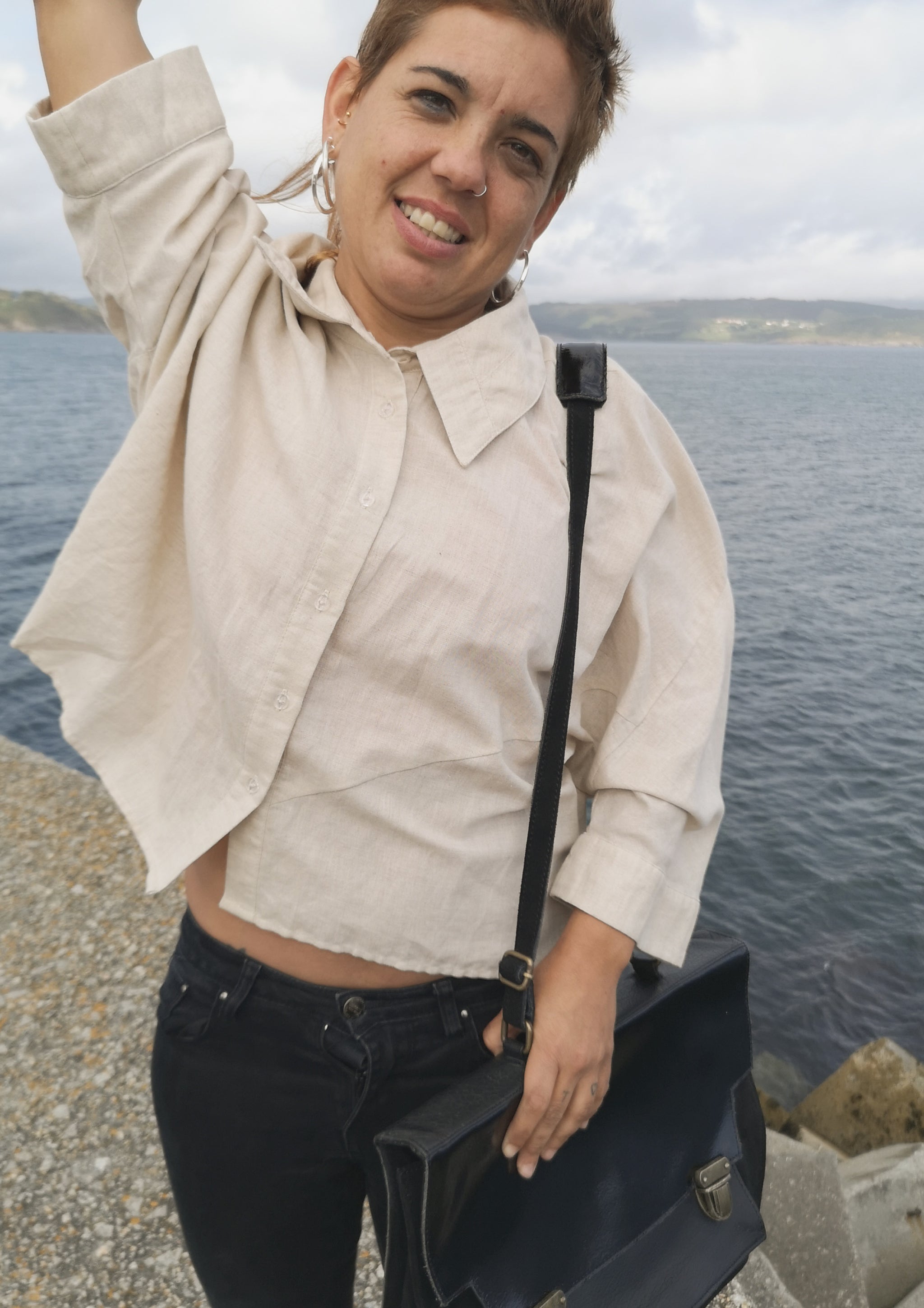 BRIEFCASE - LEATHER black - BERENIK