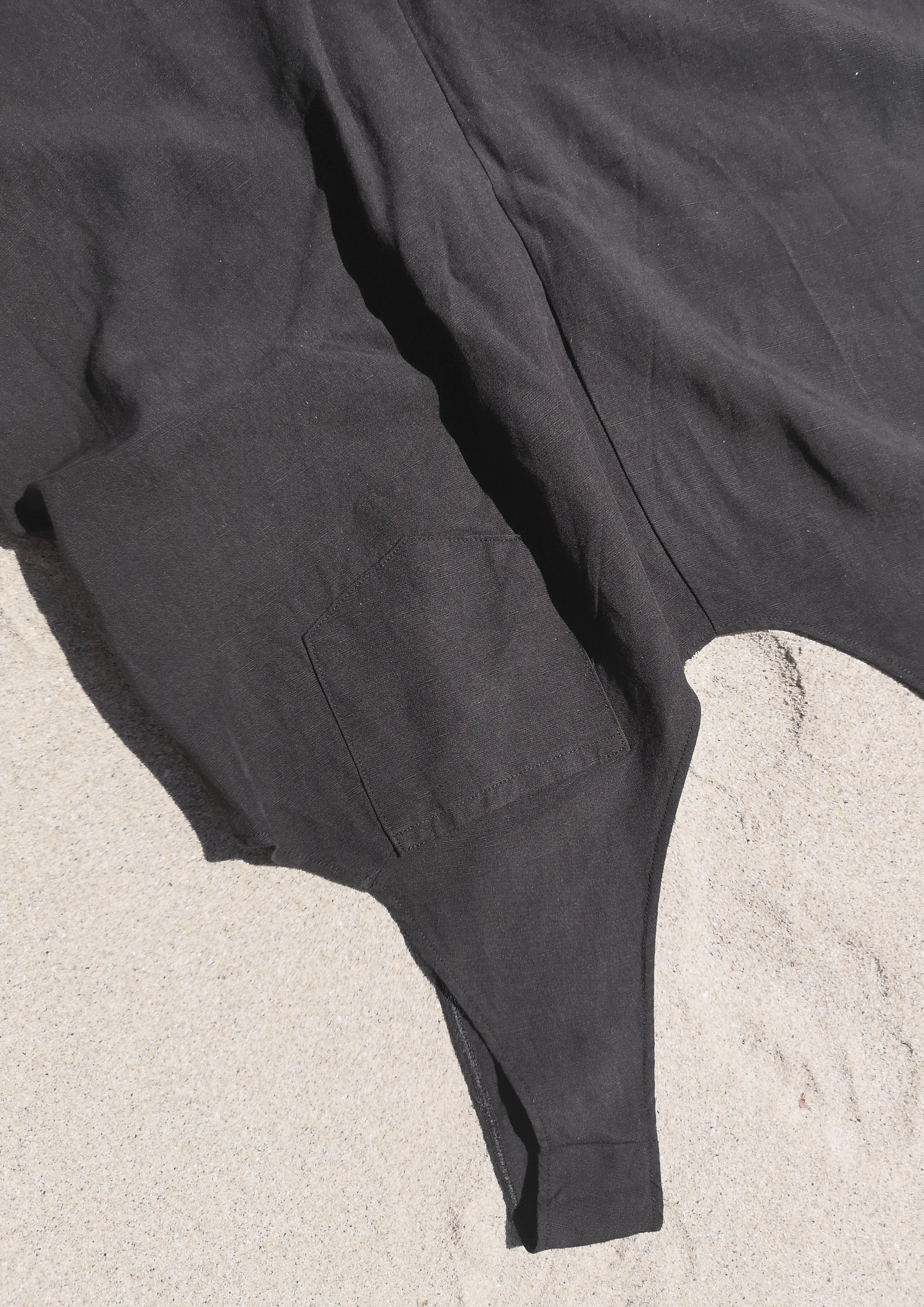 HOMEMADE - JUMPSUIT WIDE - TENCEL - black - BERENIK