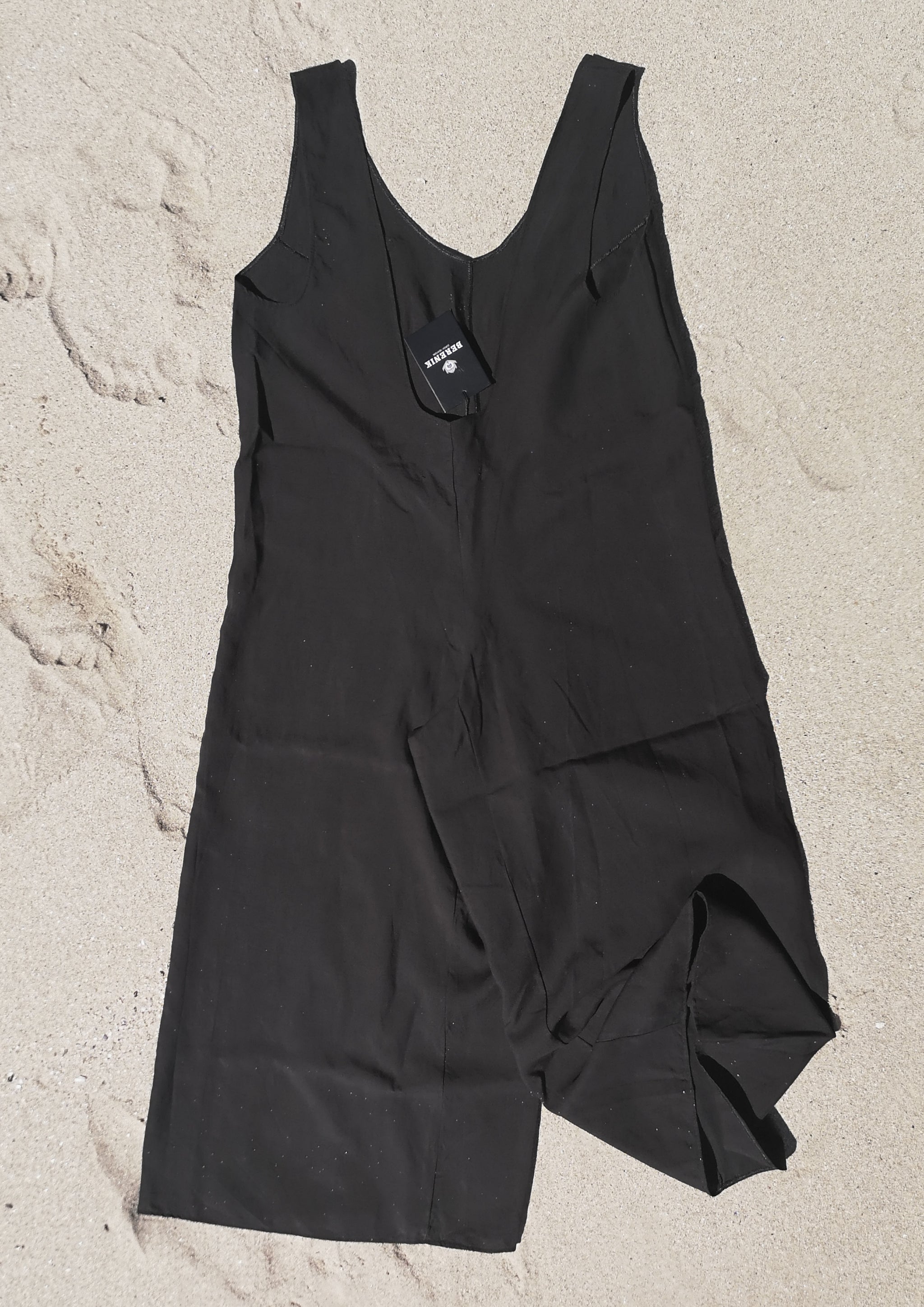 HOMEMADE - JUMPSUIT WIDE - TENCEL - black - BERENIK