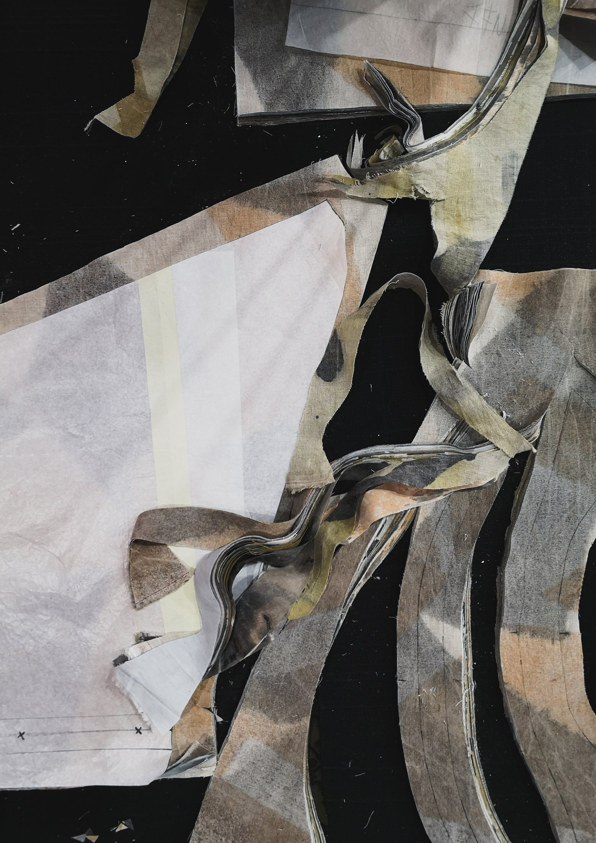 HOMEMADE - UNIQUE BLOUSE UNISEX - HAND PAINTED - grey / orange - BERENIK