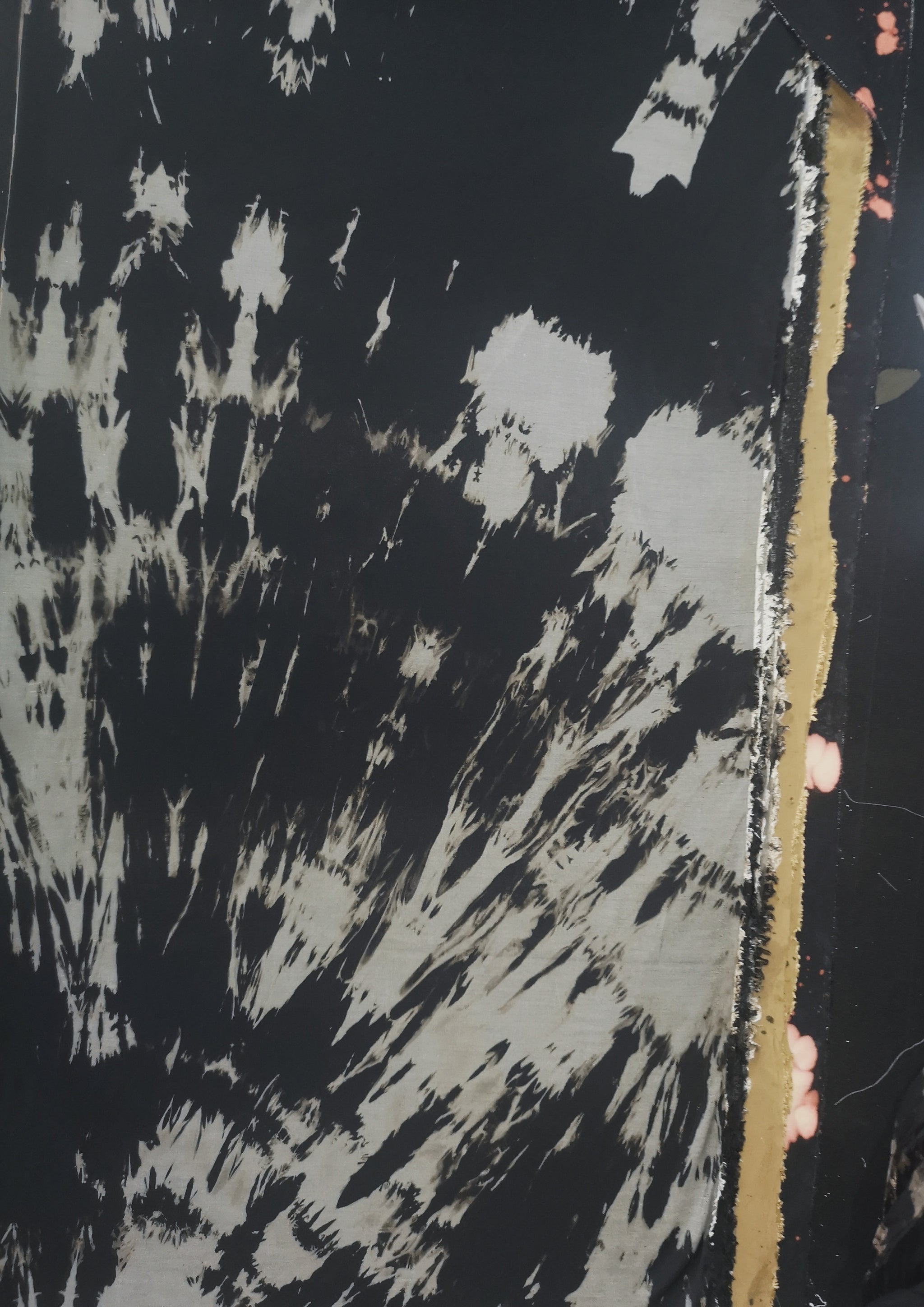 HOMEMADE - UNIQUE BLOUSE UNISEX - HAND PAINTED - black / grey - BERENIK