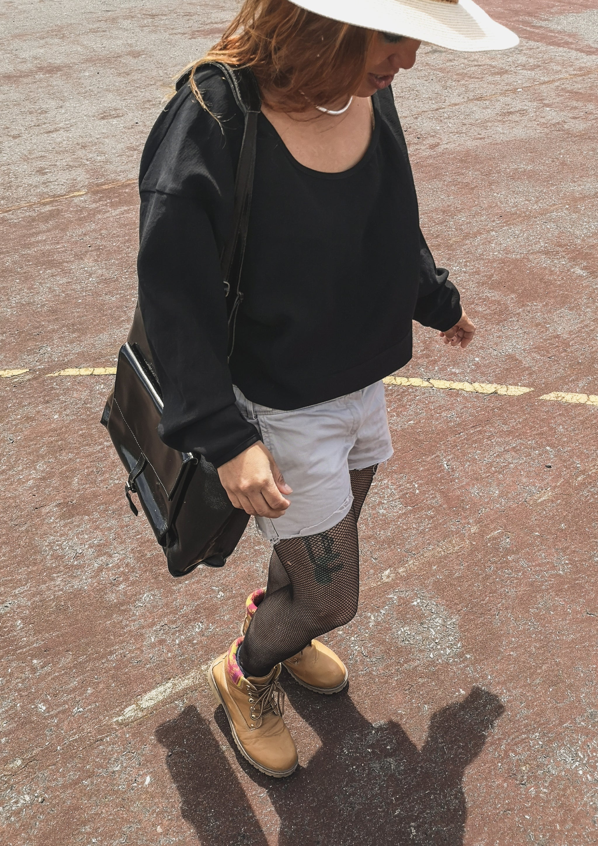 TOP LONG SLEEVES BLACK PLAIN ALL SEASON - VINTAGE CREPE black - BERENIK