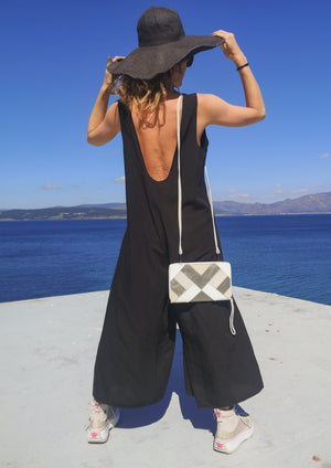 HOMEMADE - JUMPSUIT WIDE - TENCEL - black - BERENIK