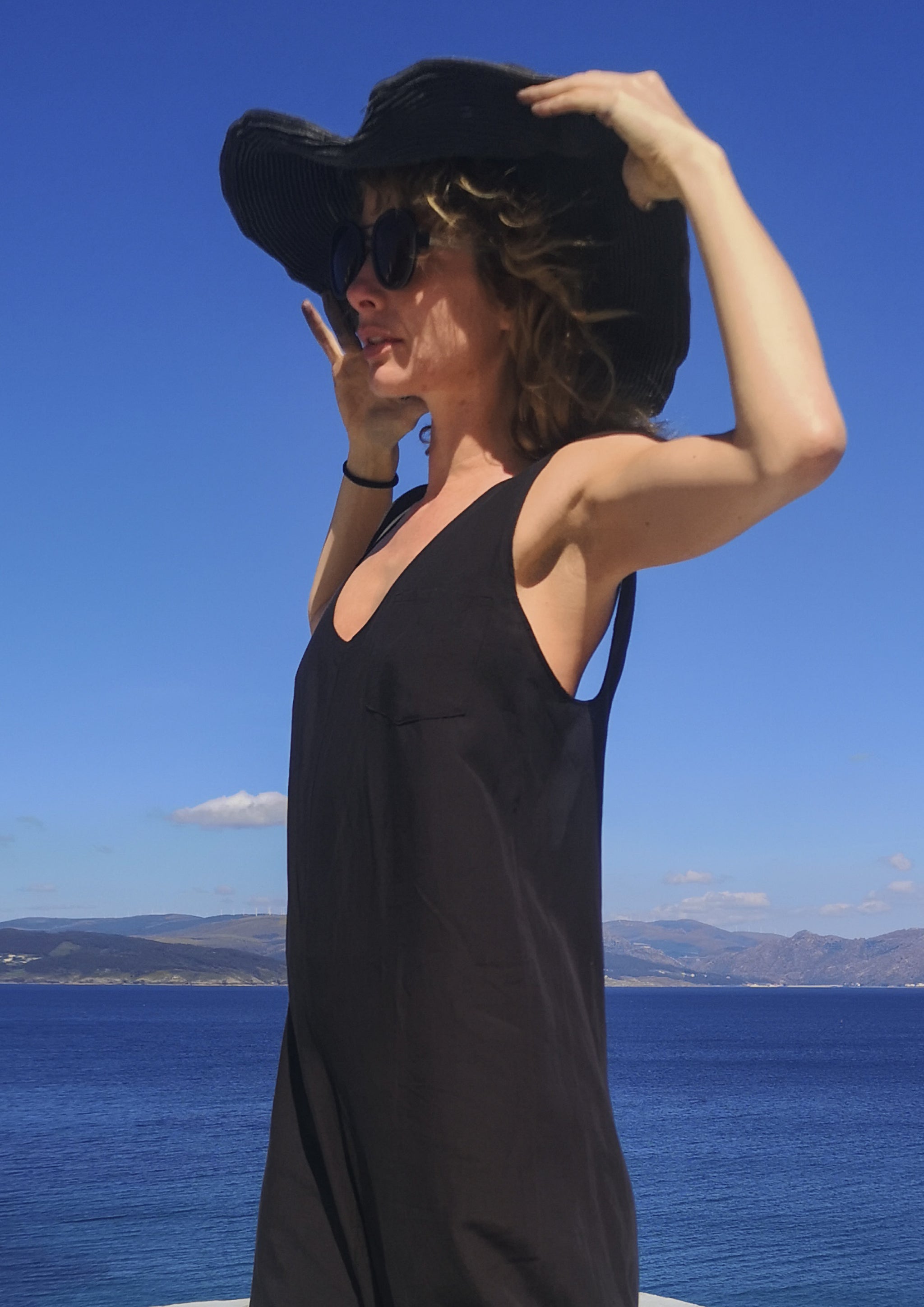 HOMEMADE - JUMPSUIT WIDE - TENCEL - black - BERENIK