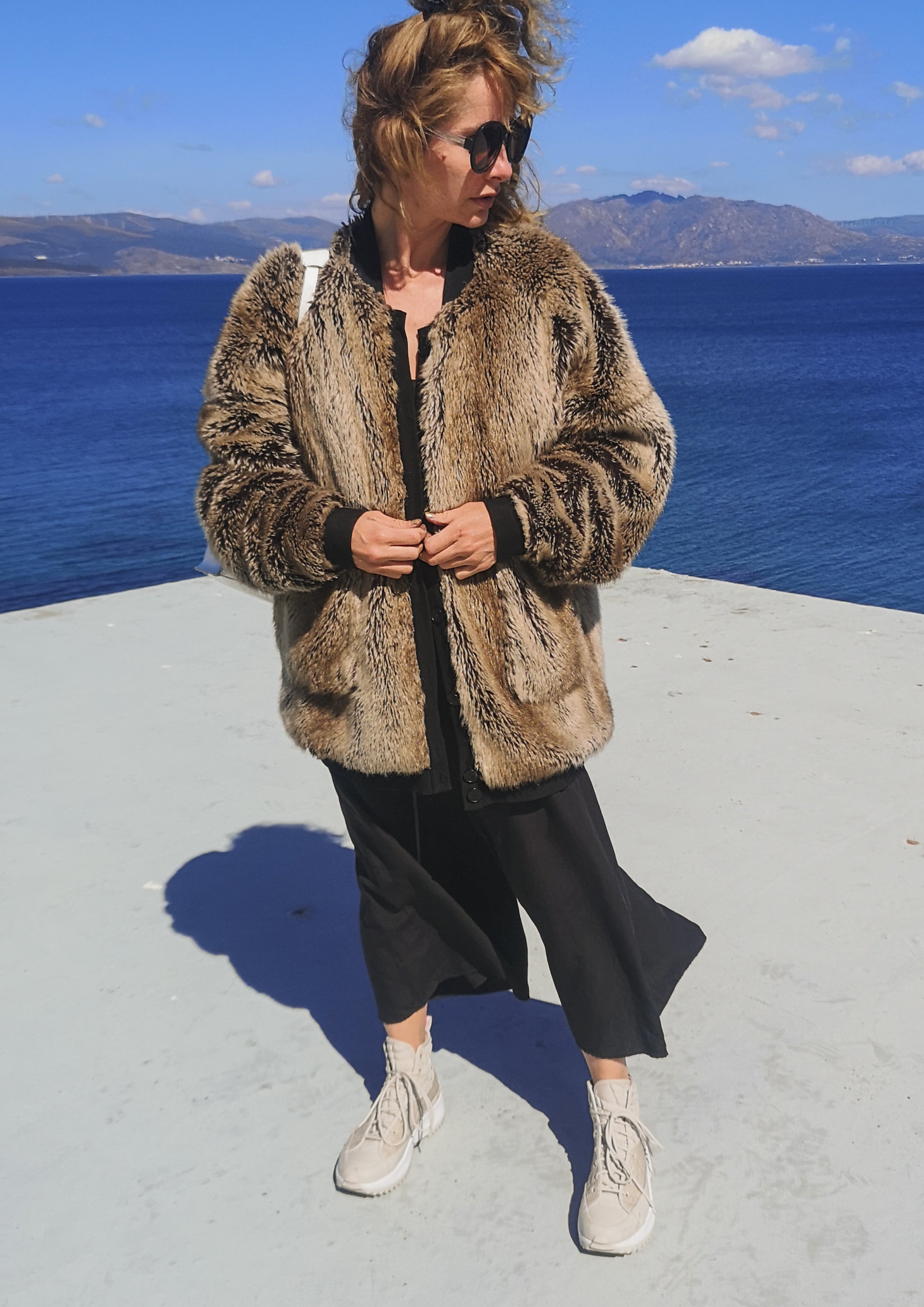 HOMEMADE - JUMPSUIT WIDE - TENCEL - black - BERENIK